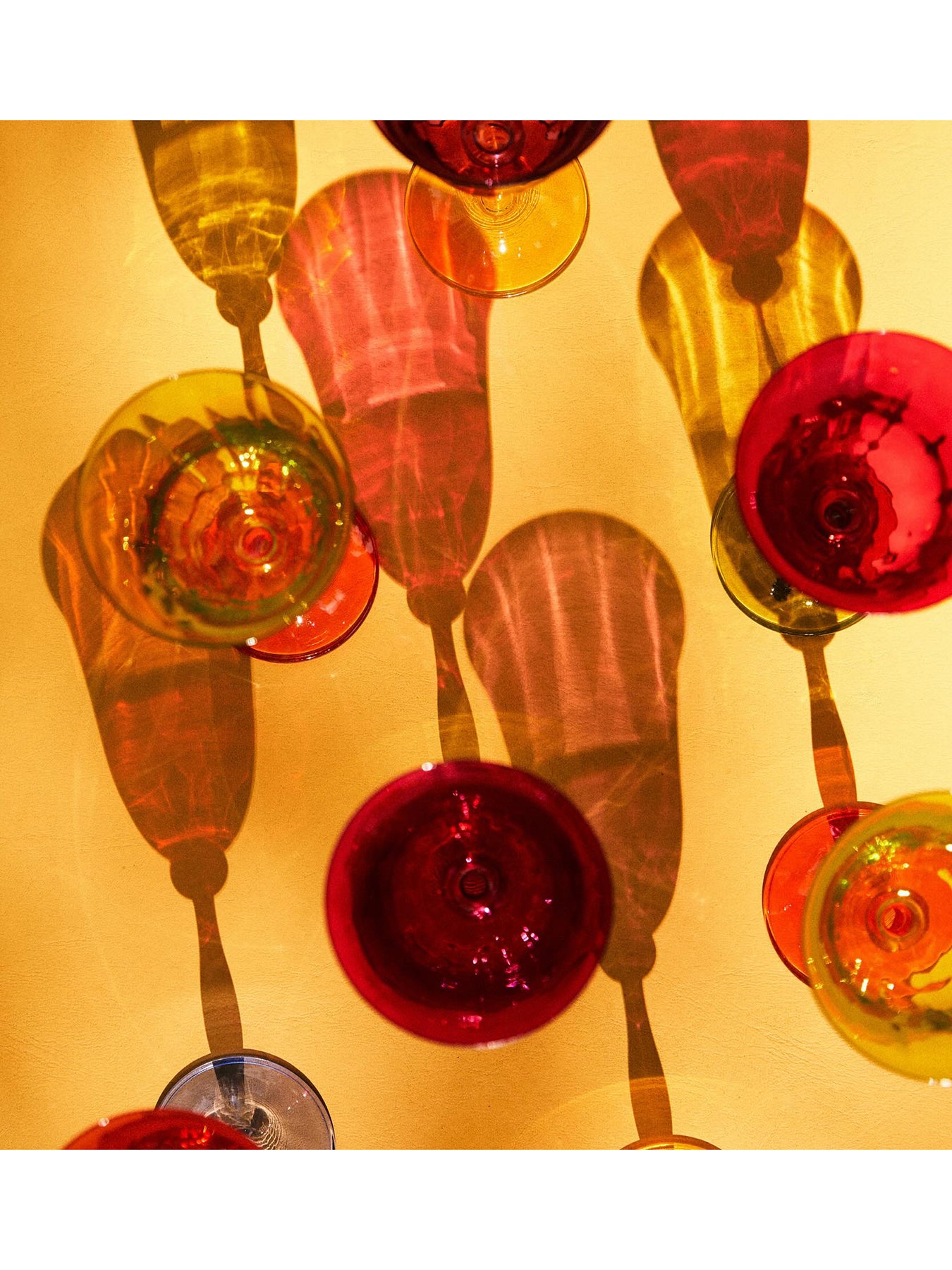 Multicoloured Wine Glass Set of 4