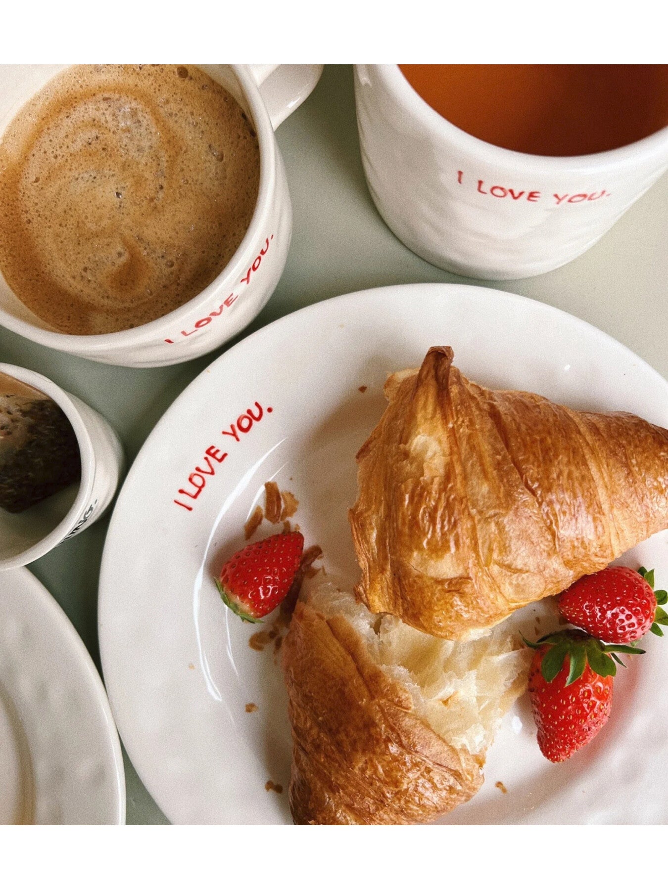 I Love You Breakfast Plate