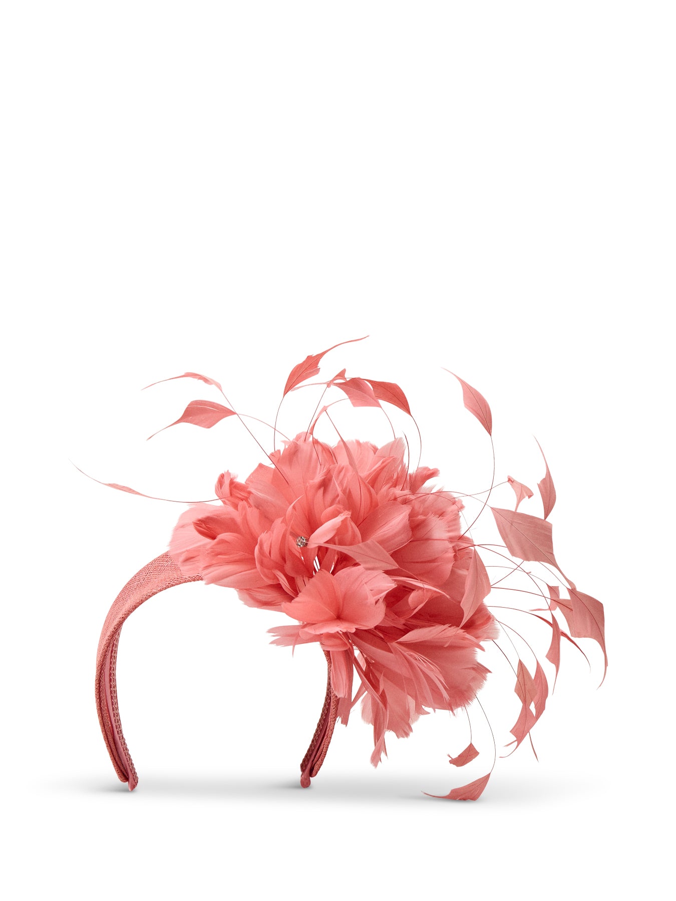 Feather Flower Mount Fascinator