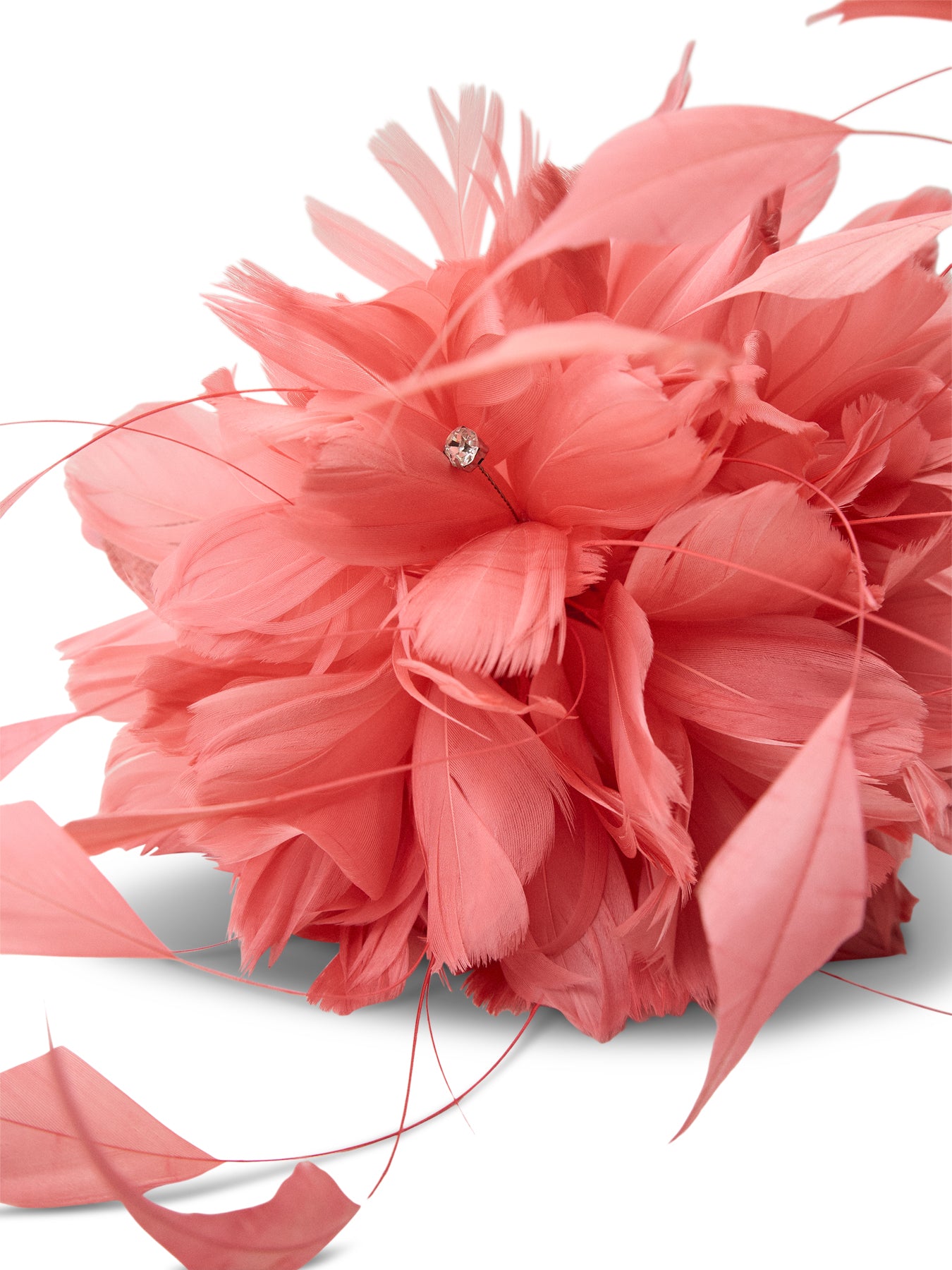 Feather Flower Mount Fascinator
