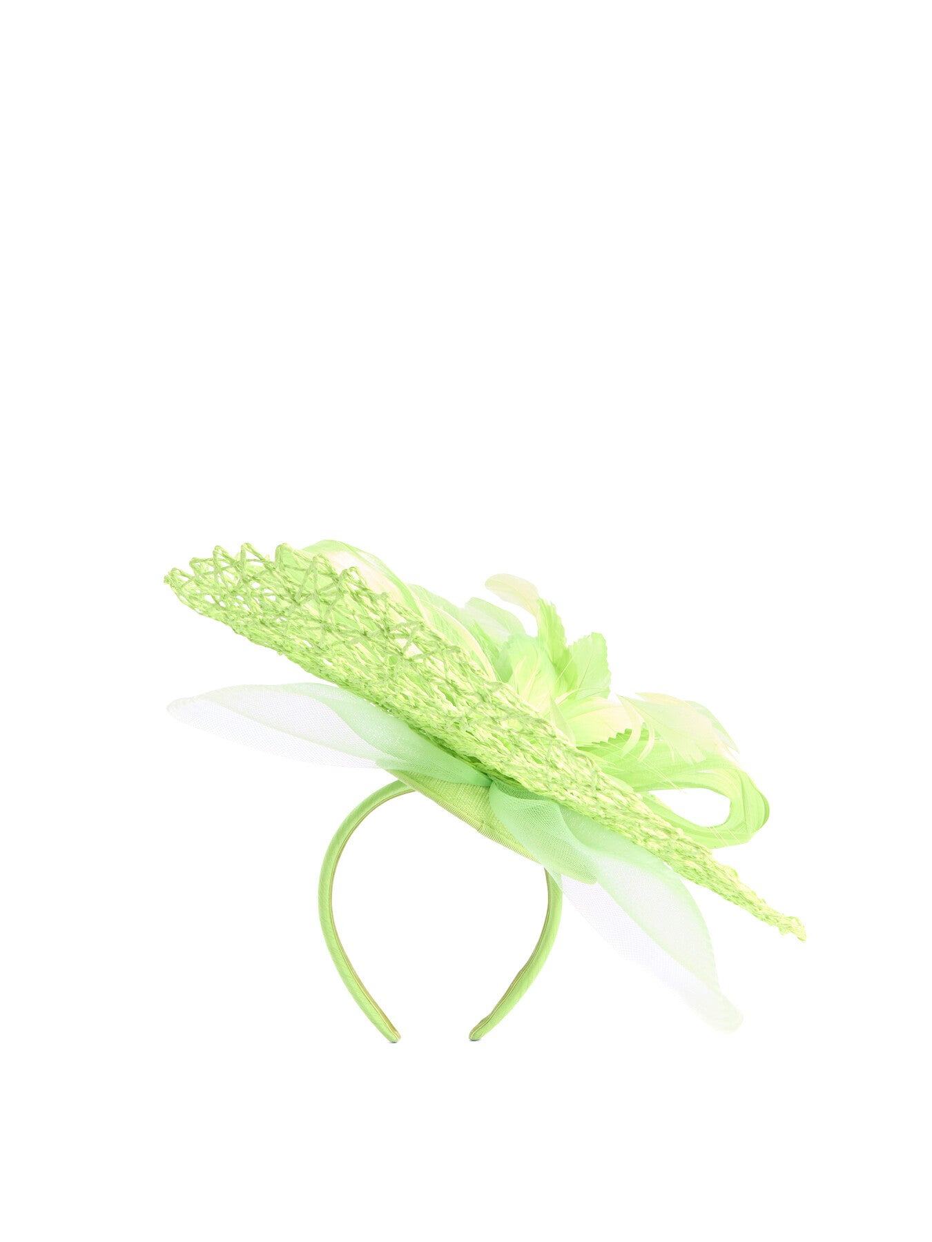 Abacca Bow Lattice Base Disc Fascinator