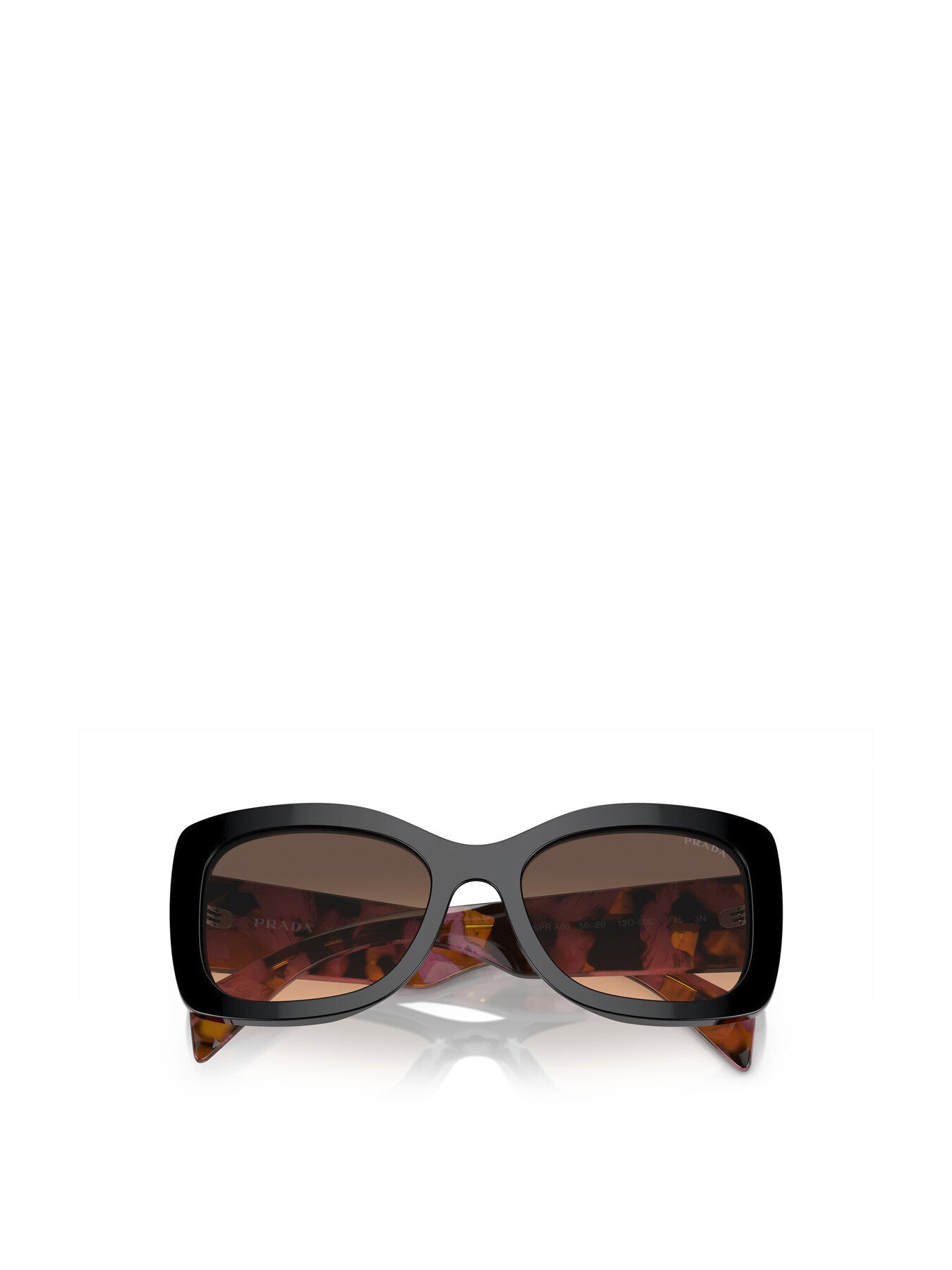 PR A08S Oversized Contrast Arm Acetate Sunglasses