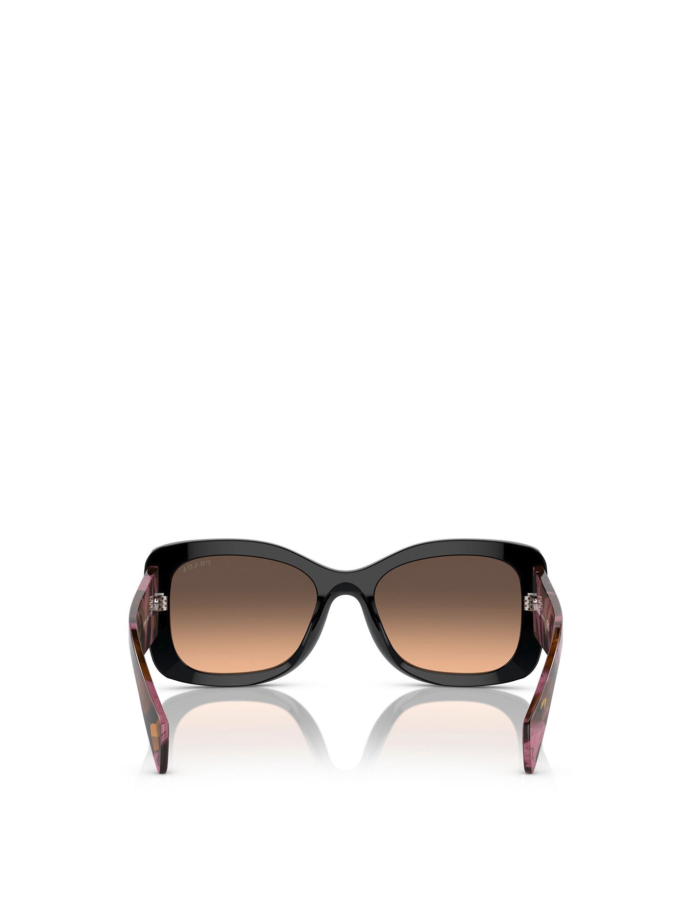 PR A08S Oversized Contrast Arm Acetate Sunglasses