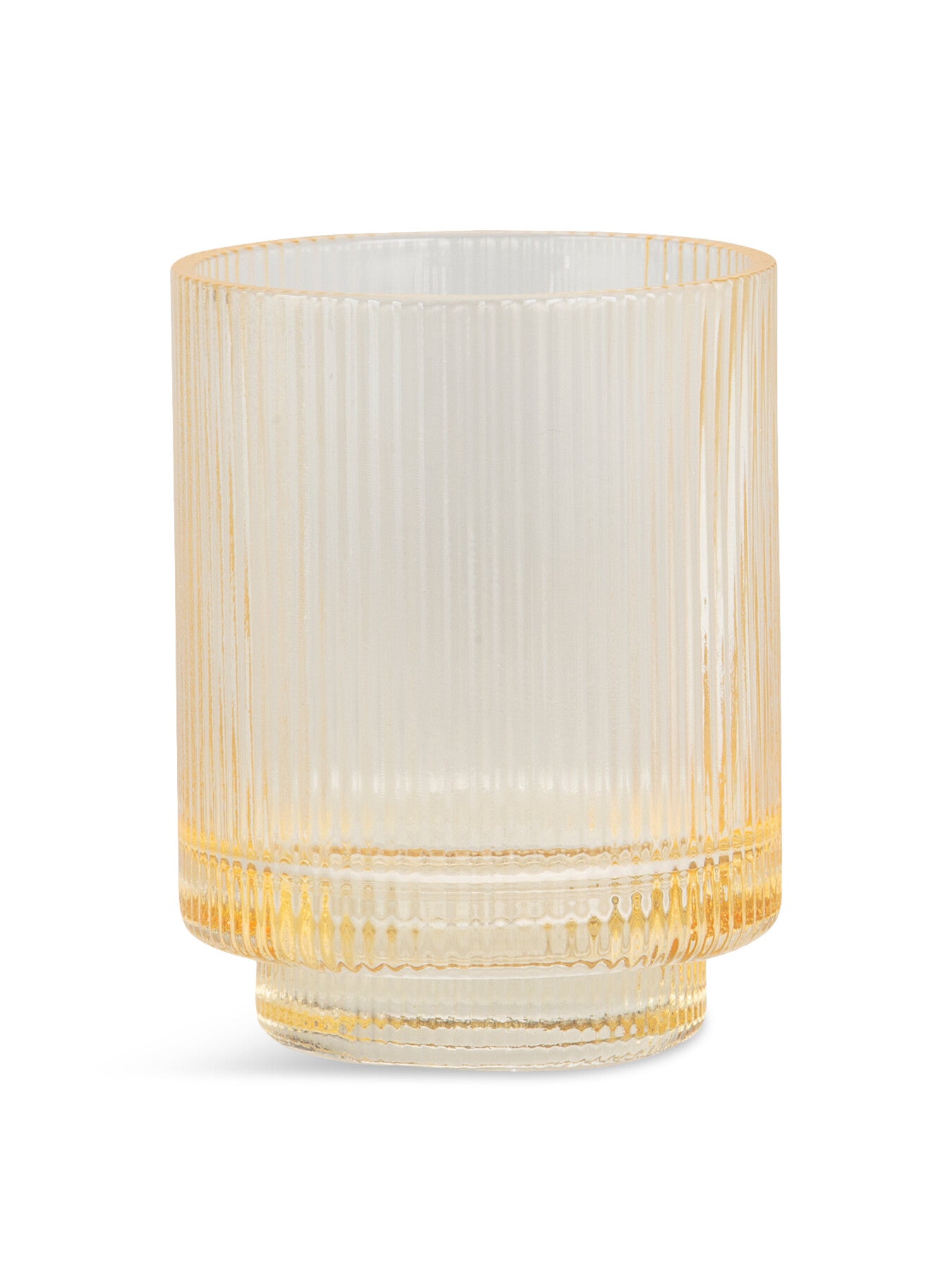 Yellow Glass Toothbrush Holder