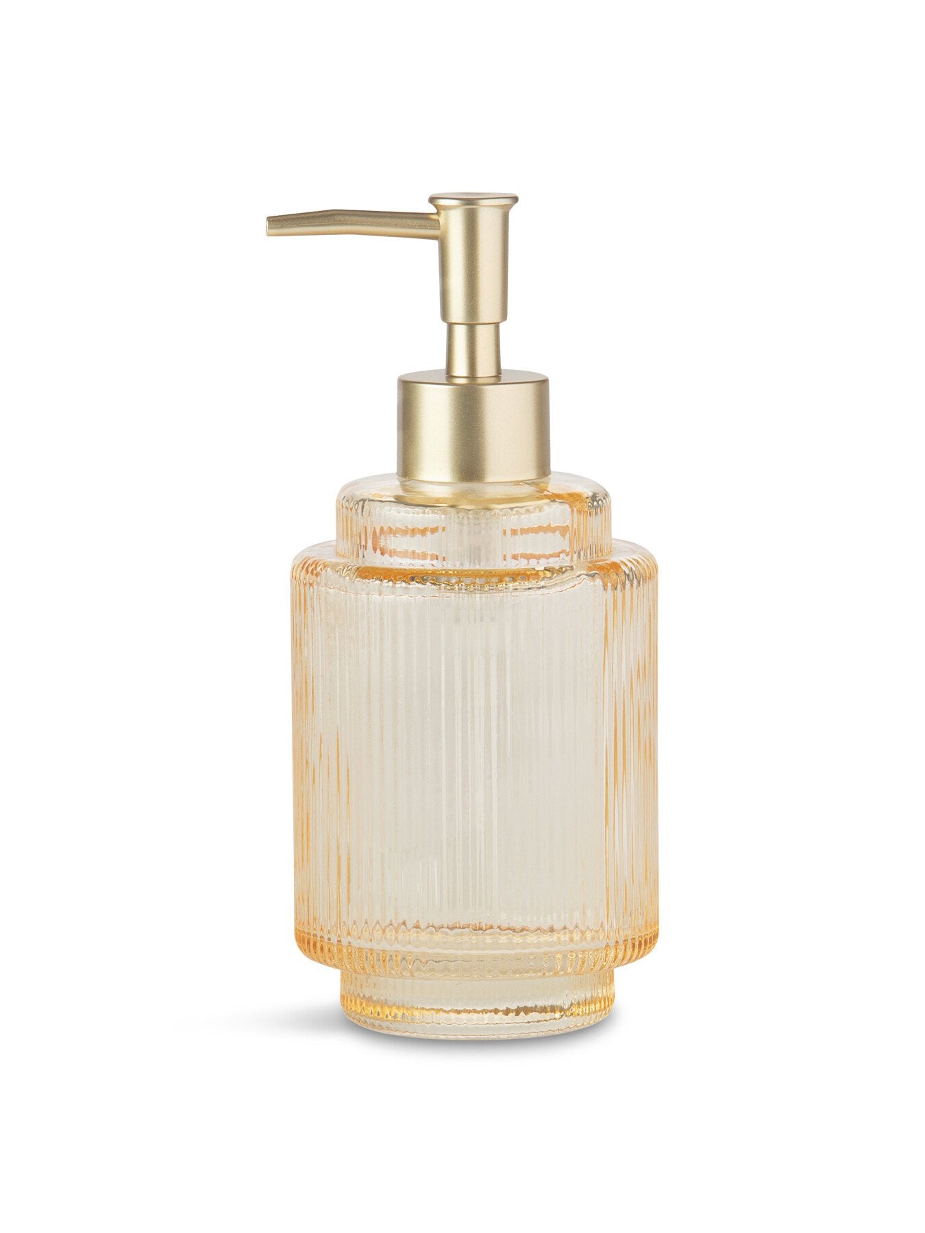 Yellow Glass Soap Dispenser