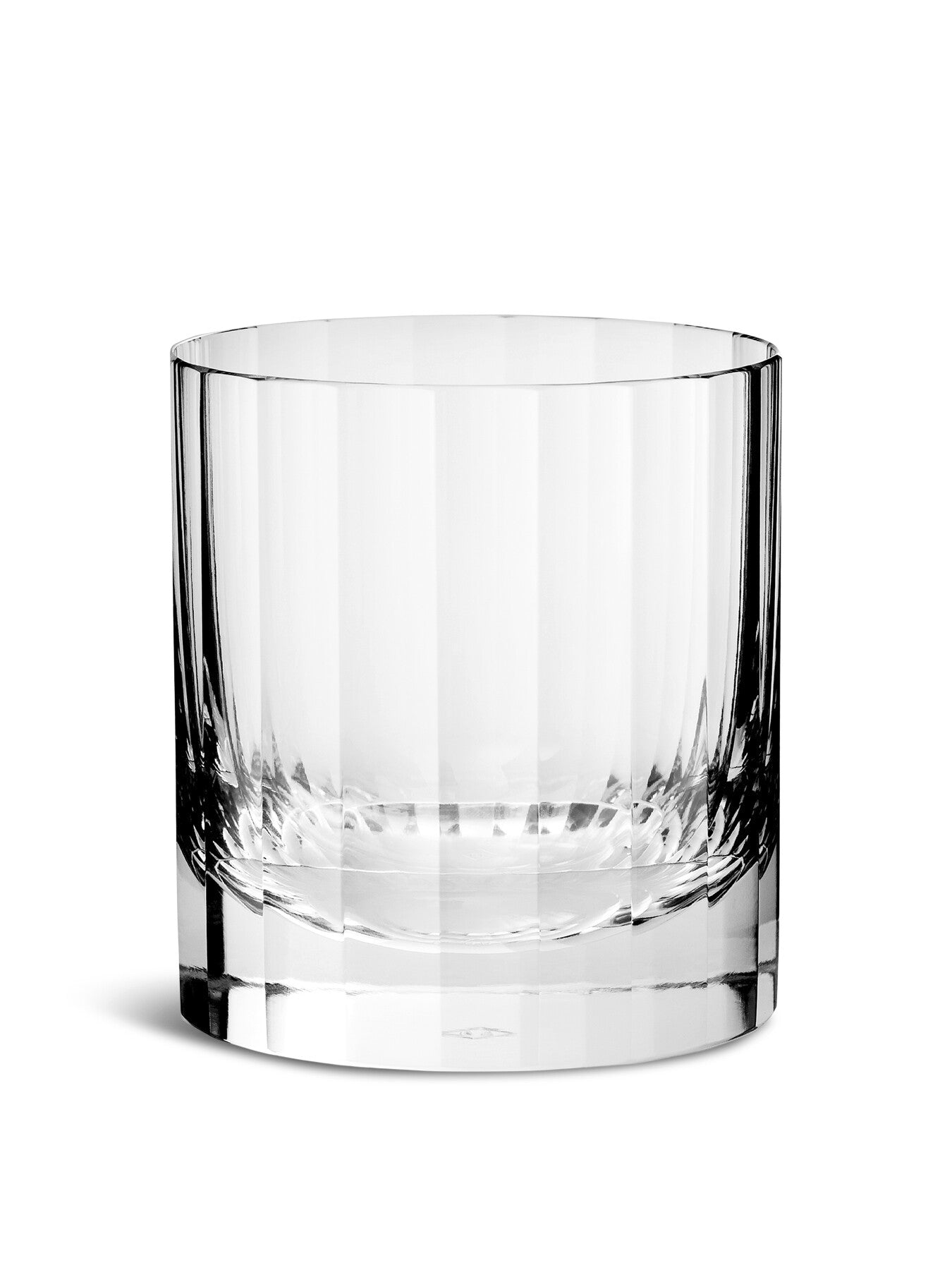 Fluted Double Old Fashioned Glass Tumbler