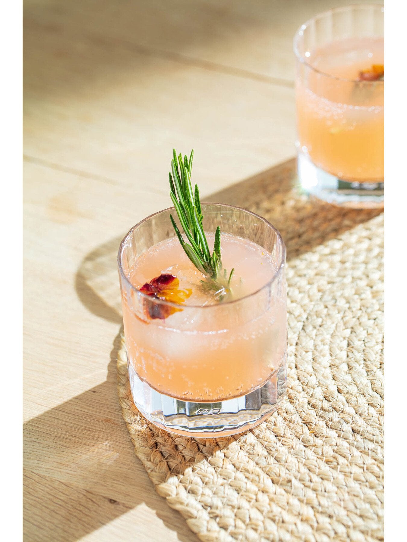 Fluted Double Old Fashioned Glass Tumbler