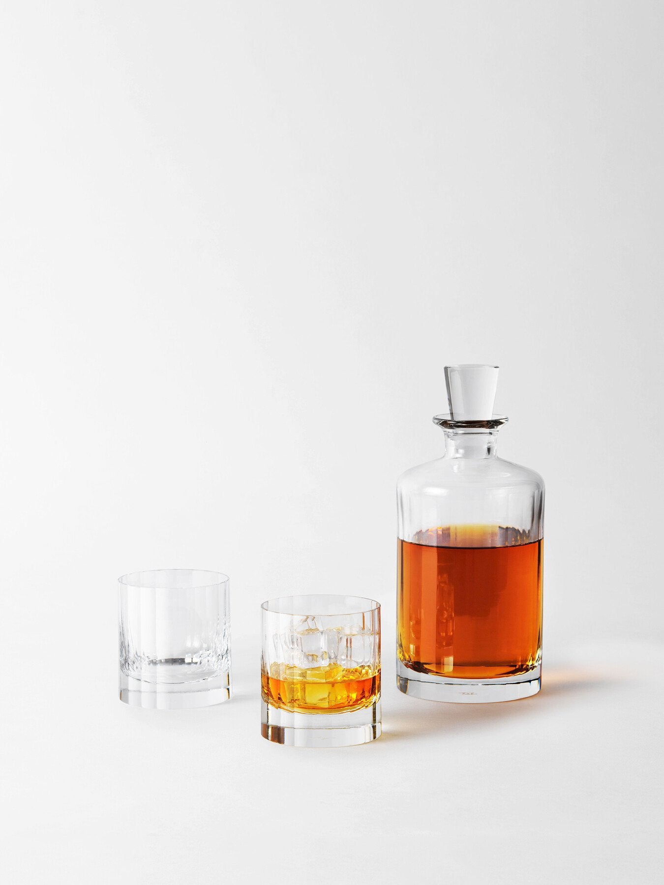 Fluted Glass Decanter