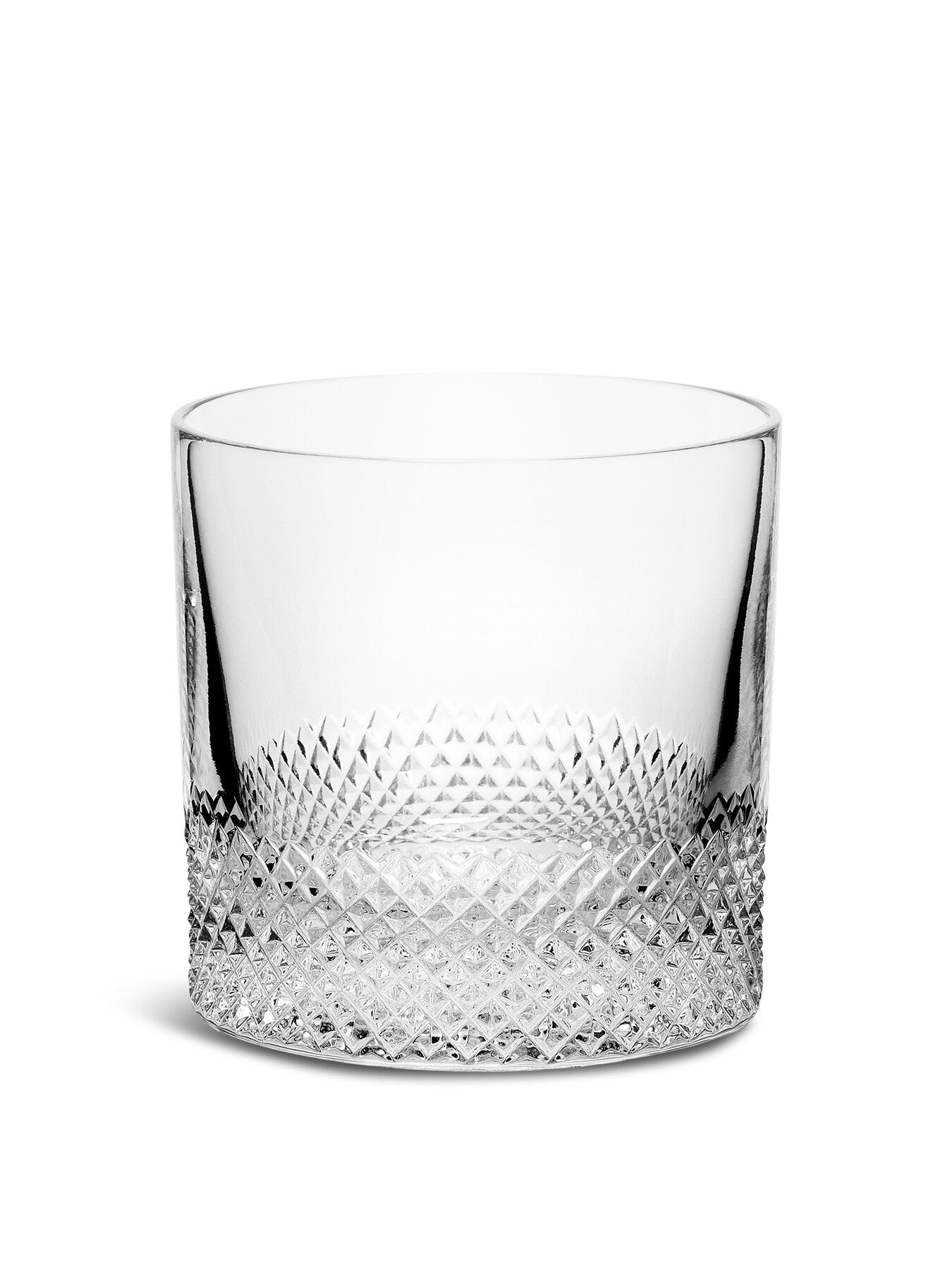 Diamond Double Old Fashioned Glass Tumbler