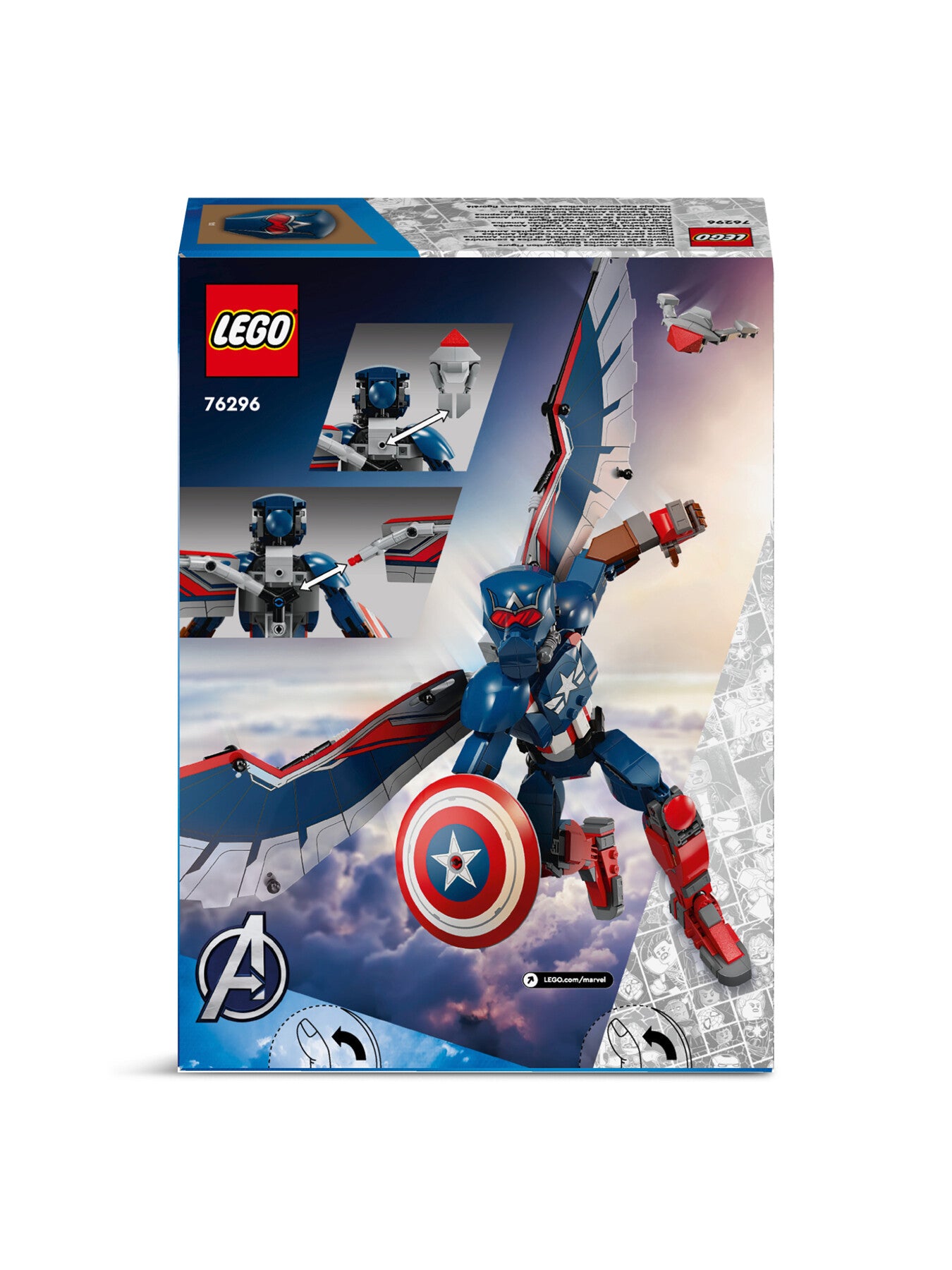 LEGO® New Captain America Construction Figure 76296