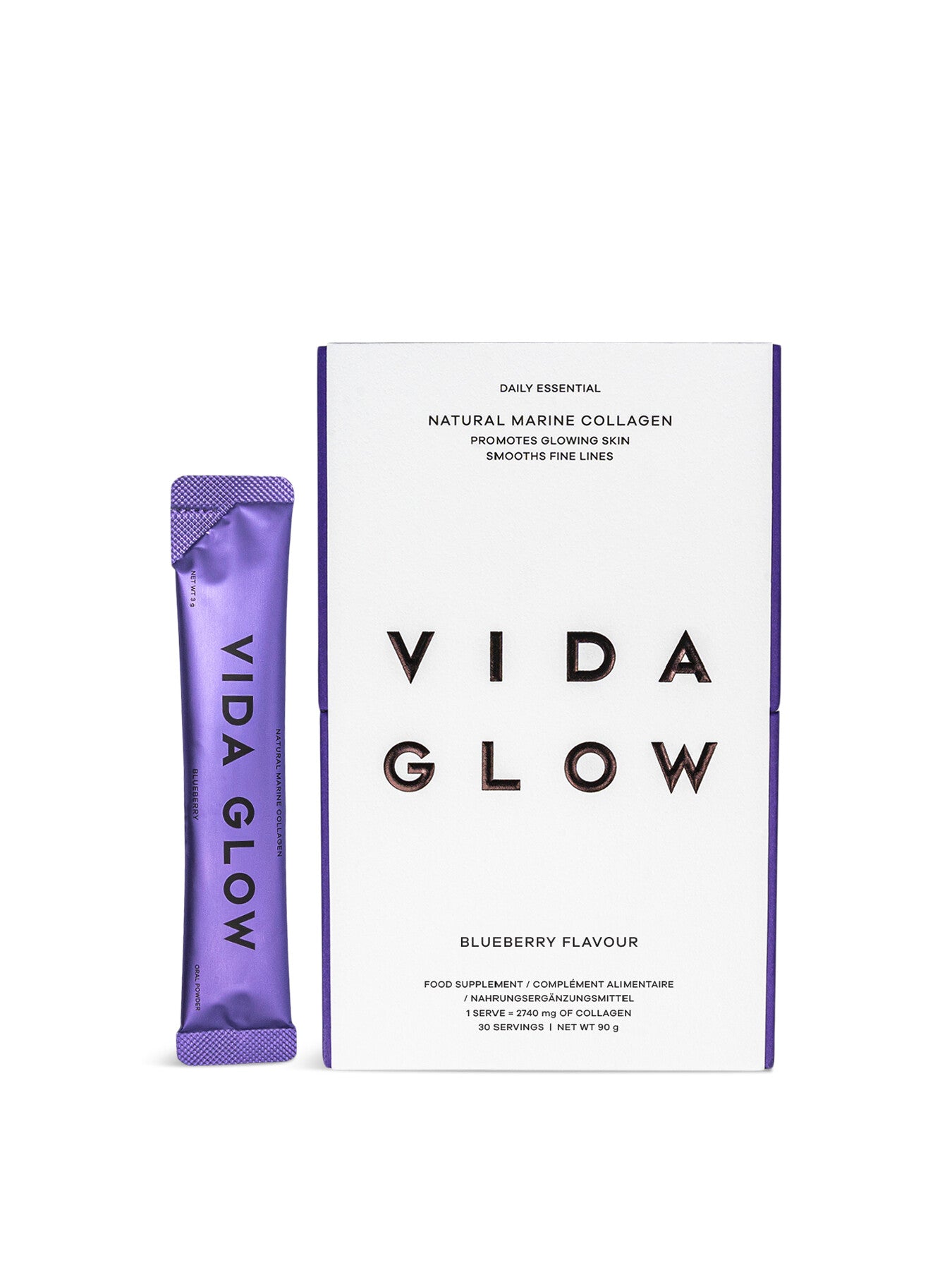 Natural Marine Collagen Sachets Blueberry