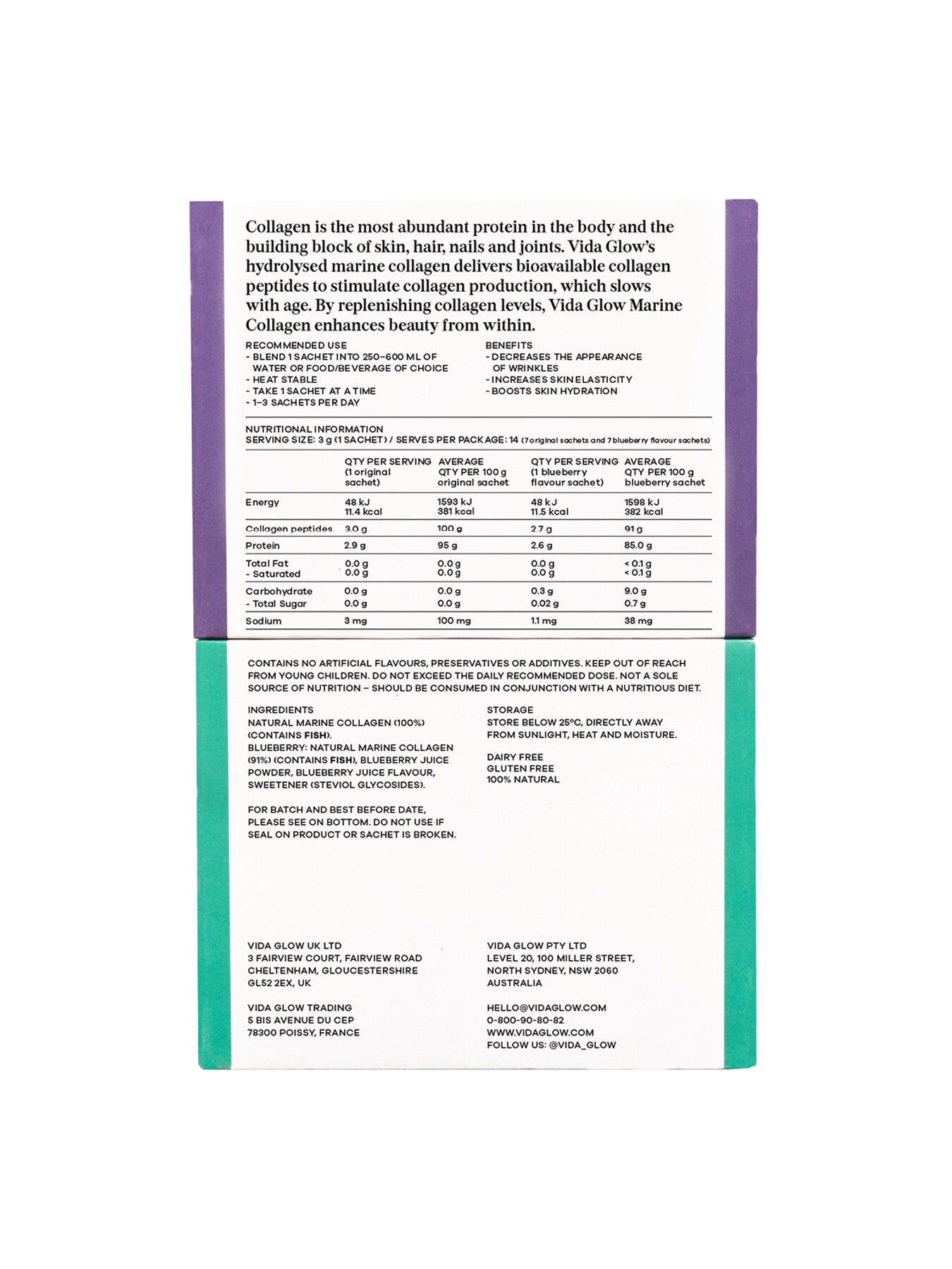 Mixed Natural Marine Collagen Sachets