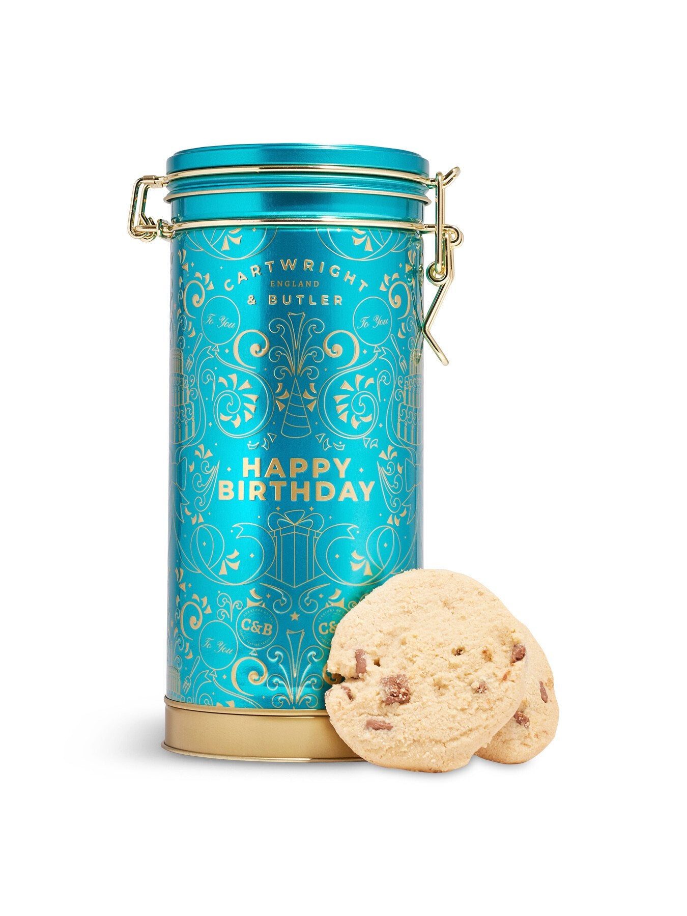 Happy Birthday Musical Biscuits Tin 200g