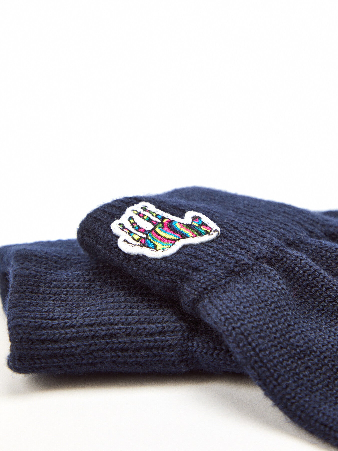 Zebra Logo Wool Gloves