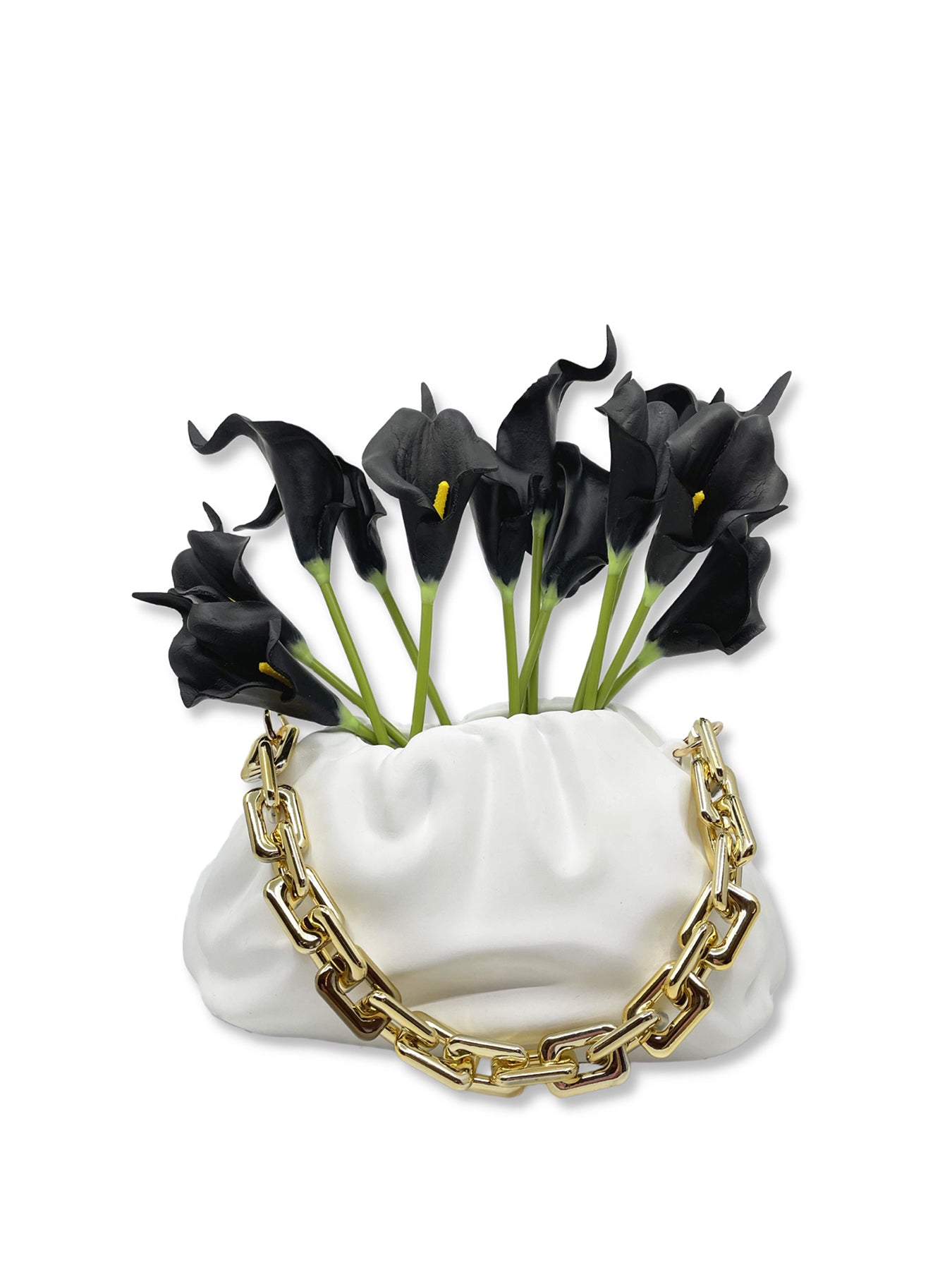 Flower Vase Gold Chain
