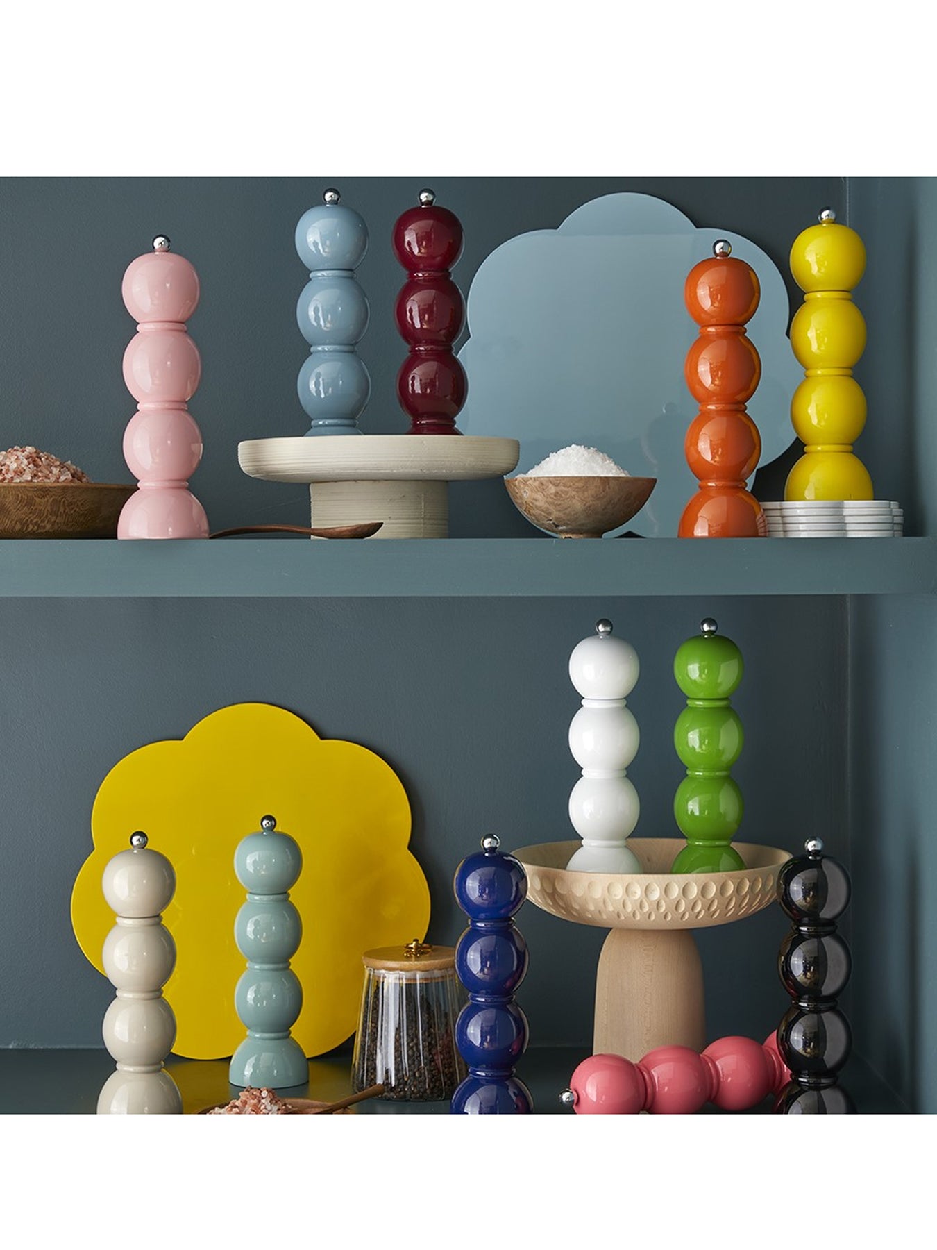 Lacquered Salt and Pepper Grinder Navy