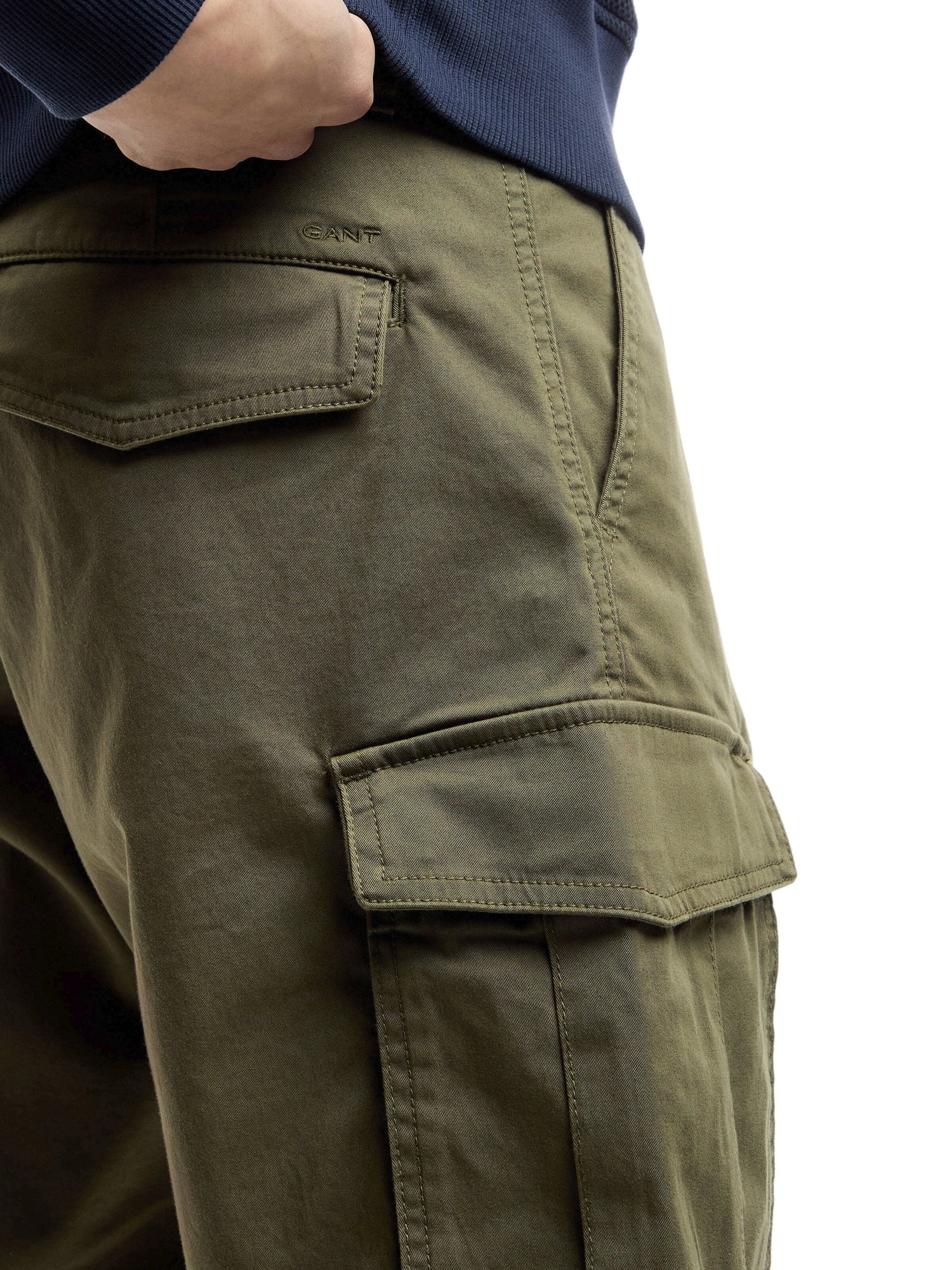 Relaxed Twill Cargo Shorts