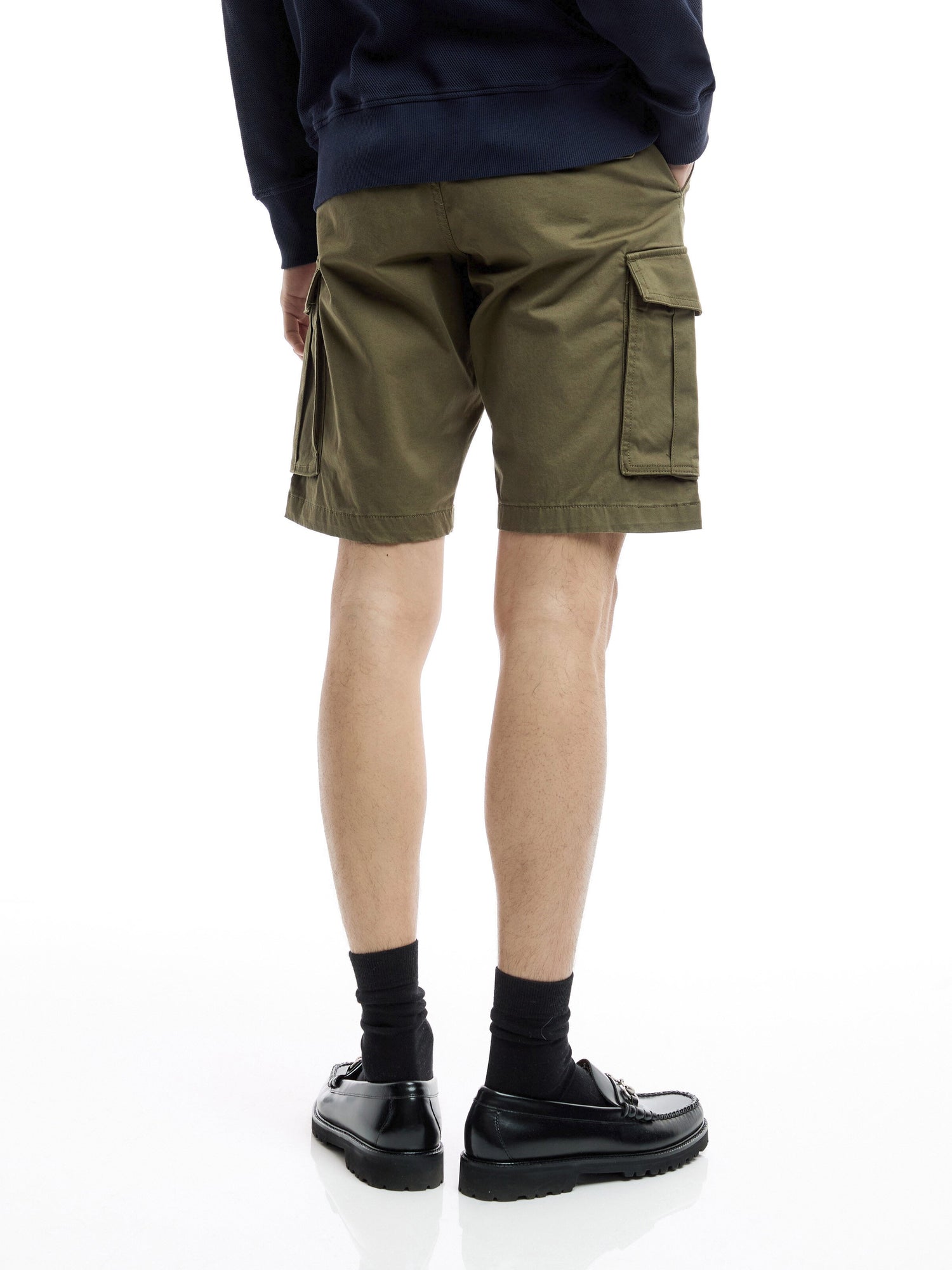 Relaxed Twill Cargo Shorts