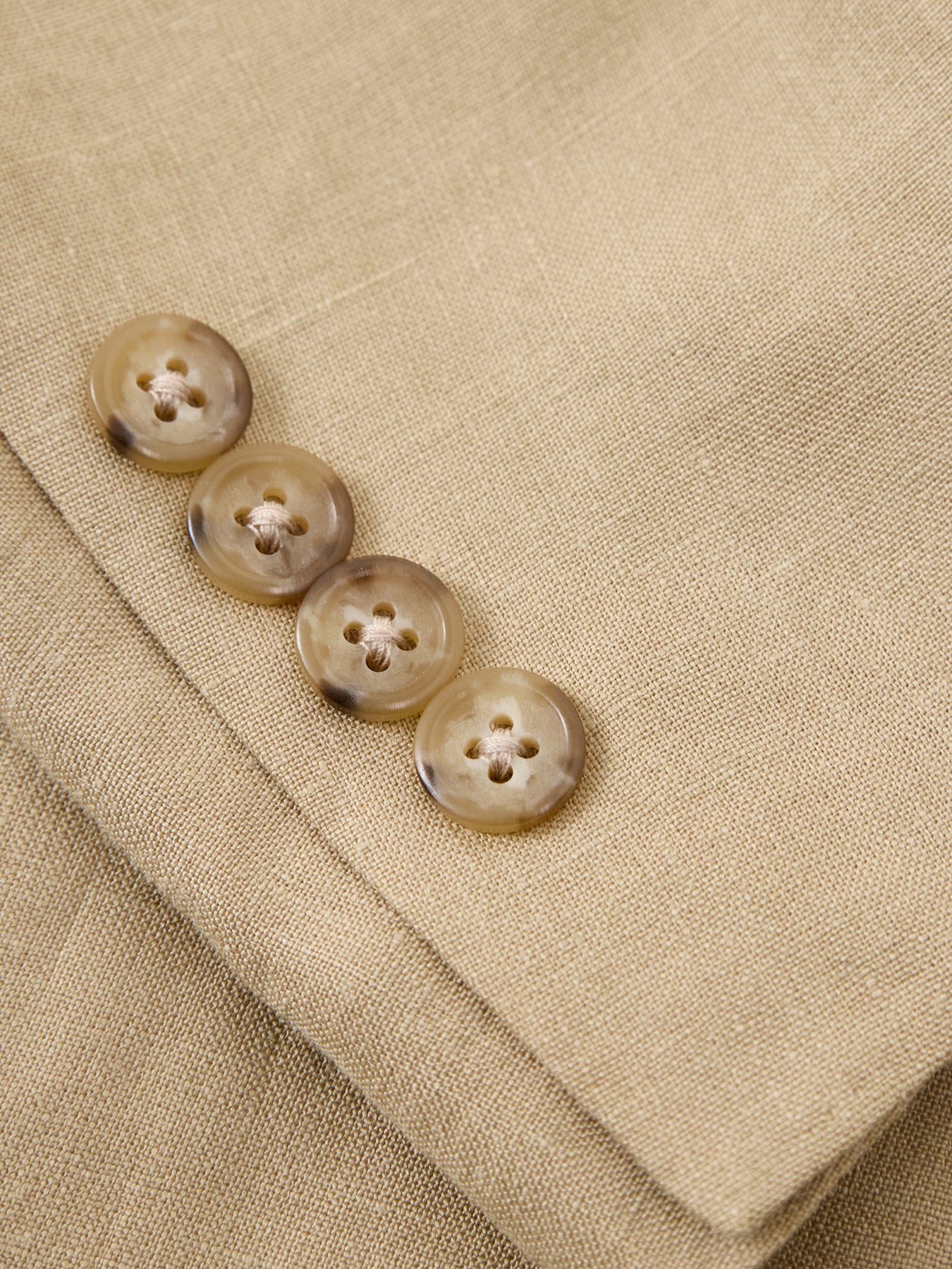 Linen Suit Jacket Beige
