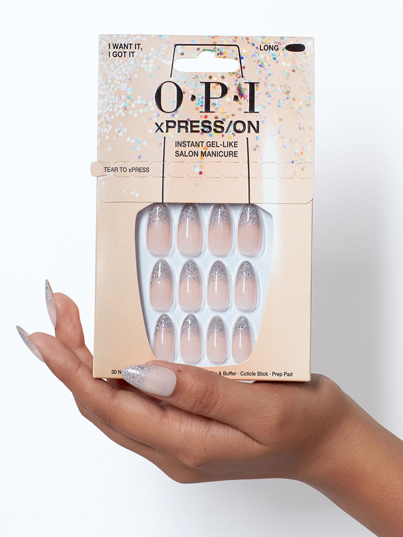 Xpress On Artificial Nails Long