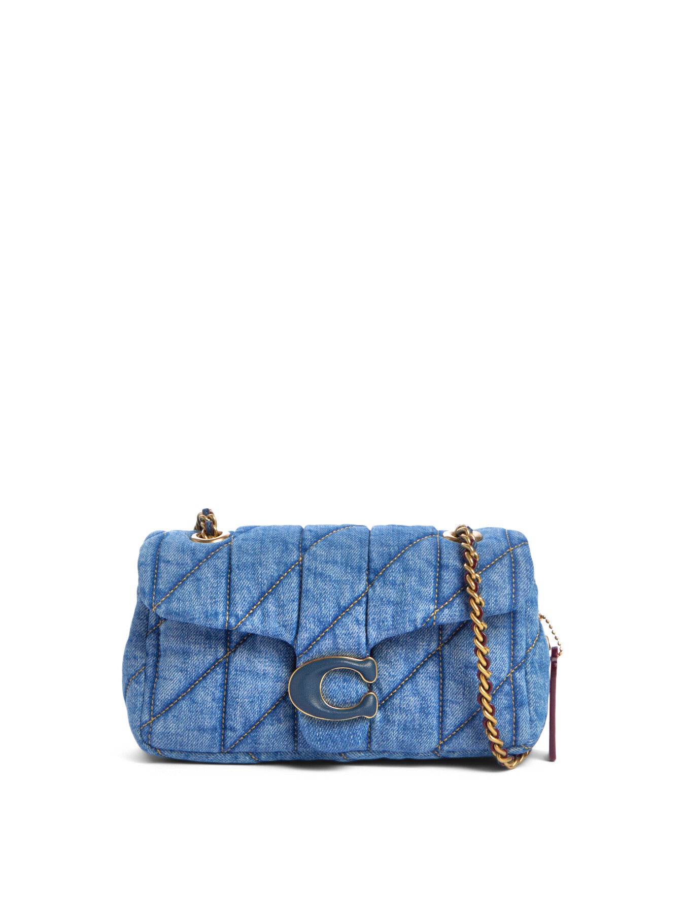 Tabby Quilted Shoulder Bag 20 Indigo