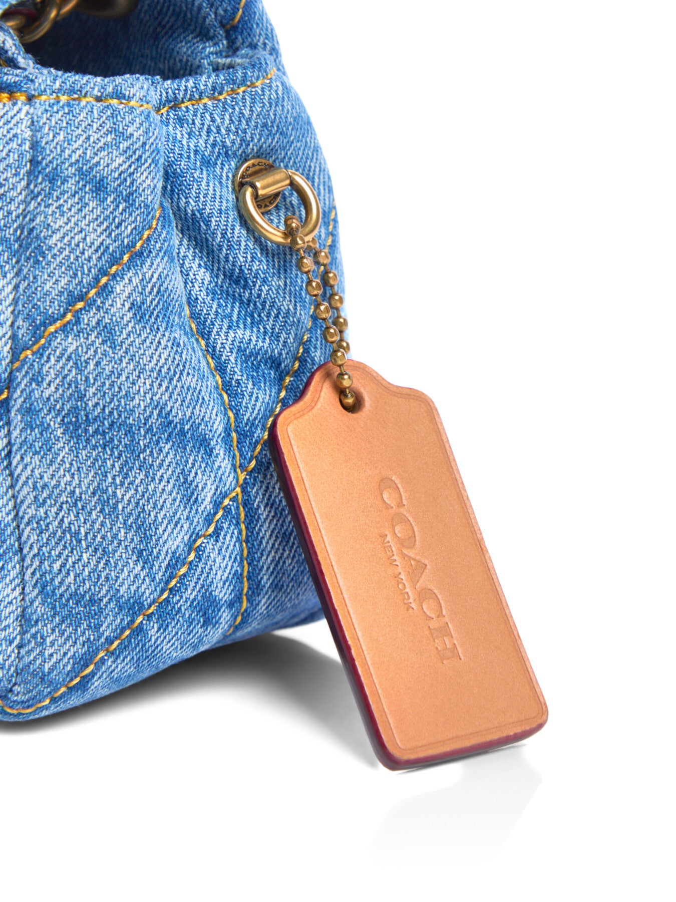 Tabby Quilted Shoulder Bag 20 Indigo
