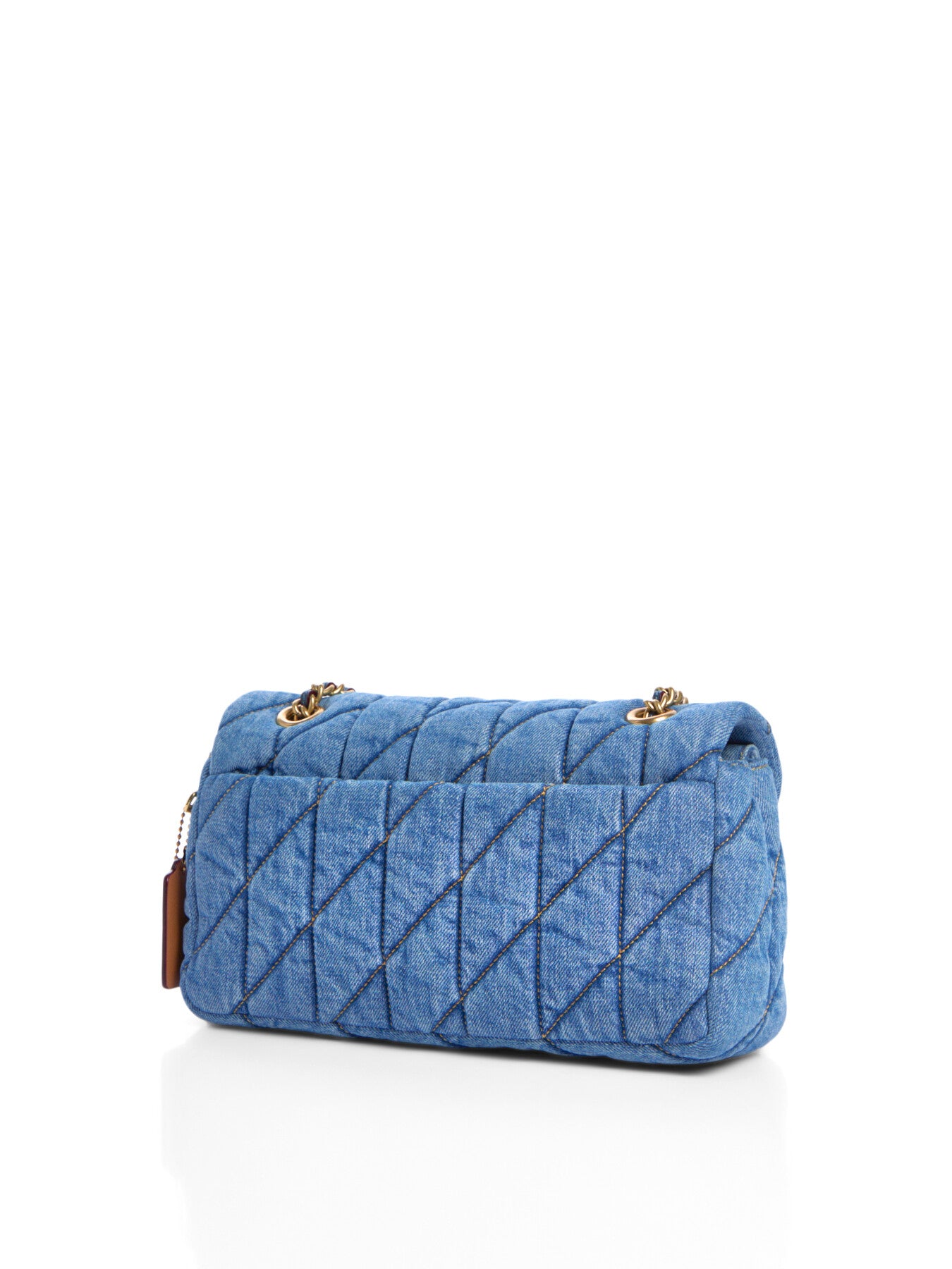 Tabby Quilted Shoulder Bag 26 Indigo