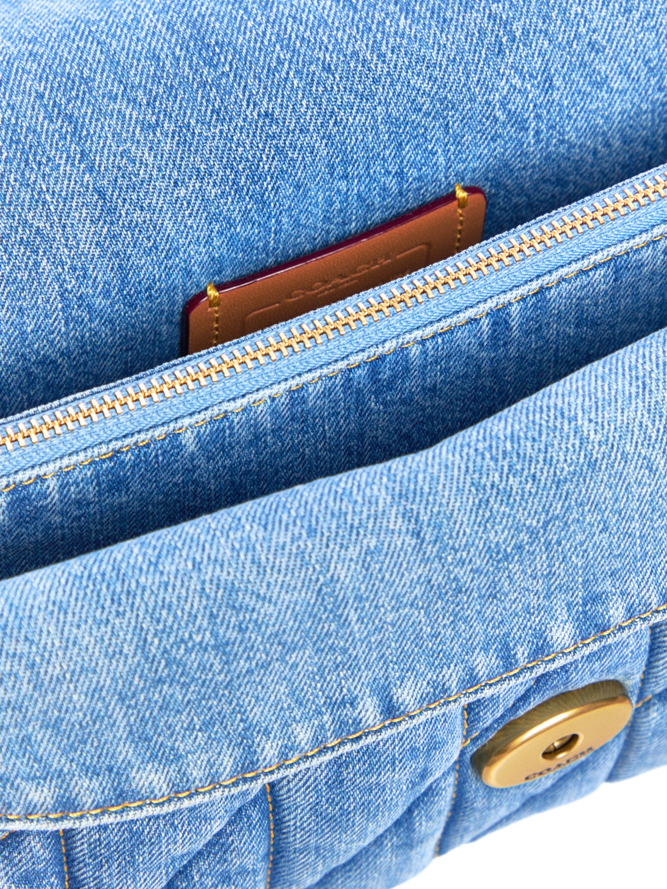 Tabby Quilted Shoulder Bag 26 Indigo
