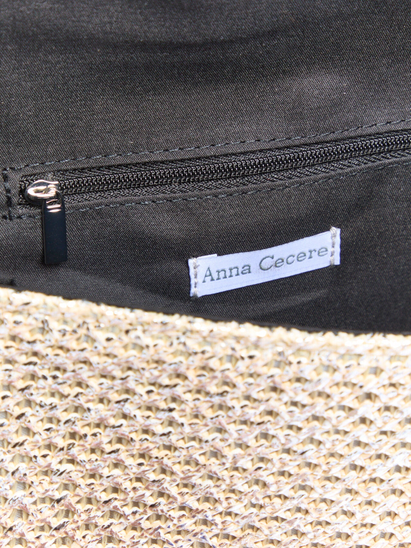 Raffia Envelope Metallic Clutch with chain