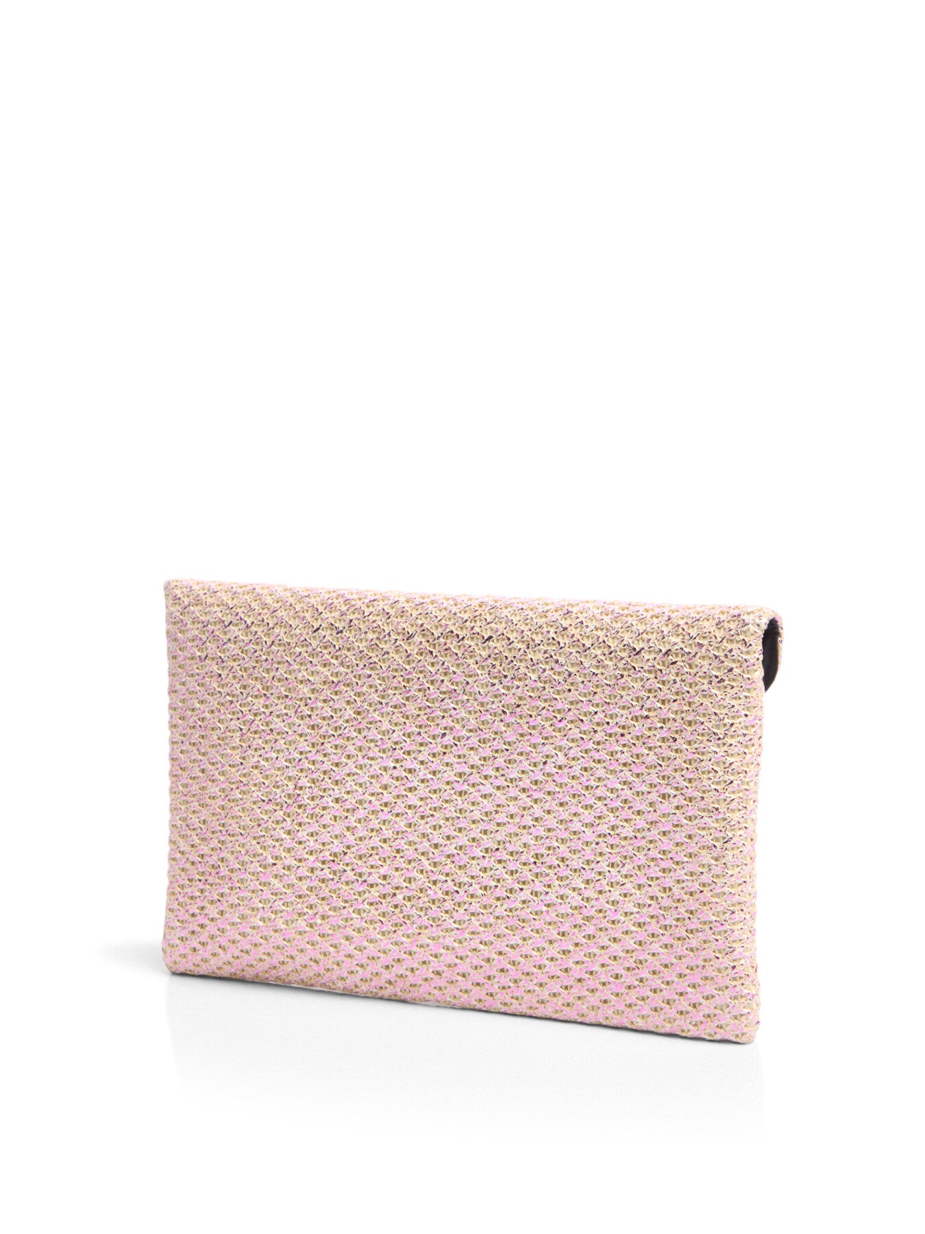 Raffia Envelope Metallic Clutch with chain