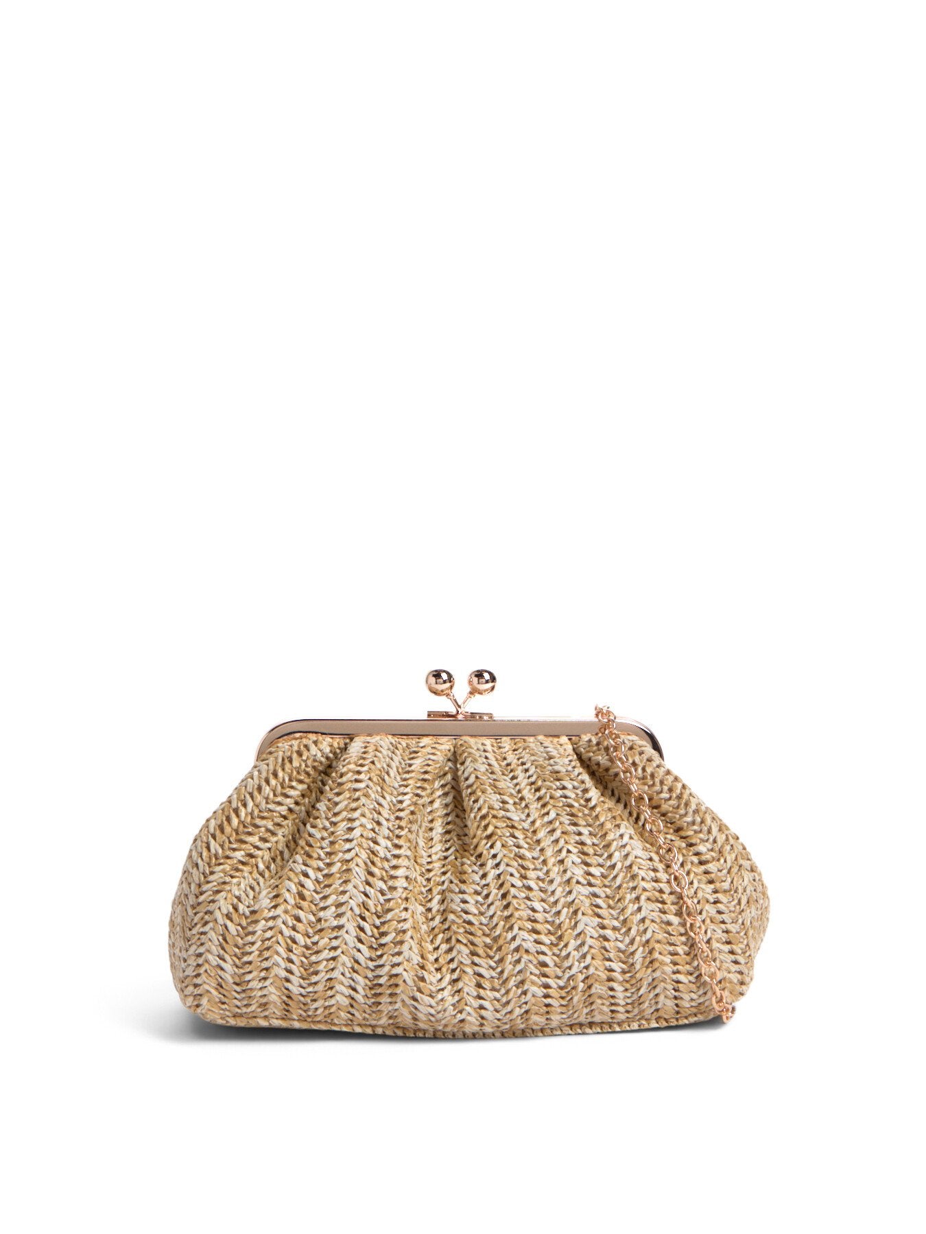 Top Clip Small Clutch with Chain