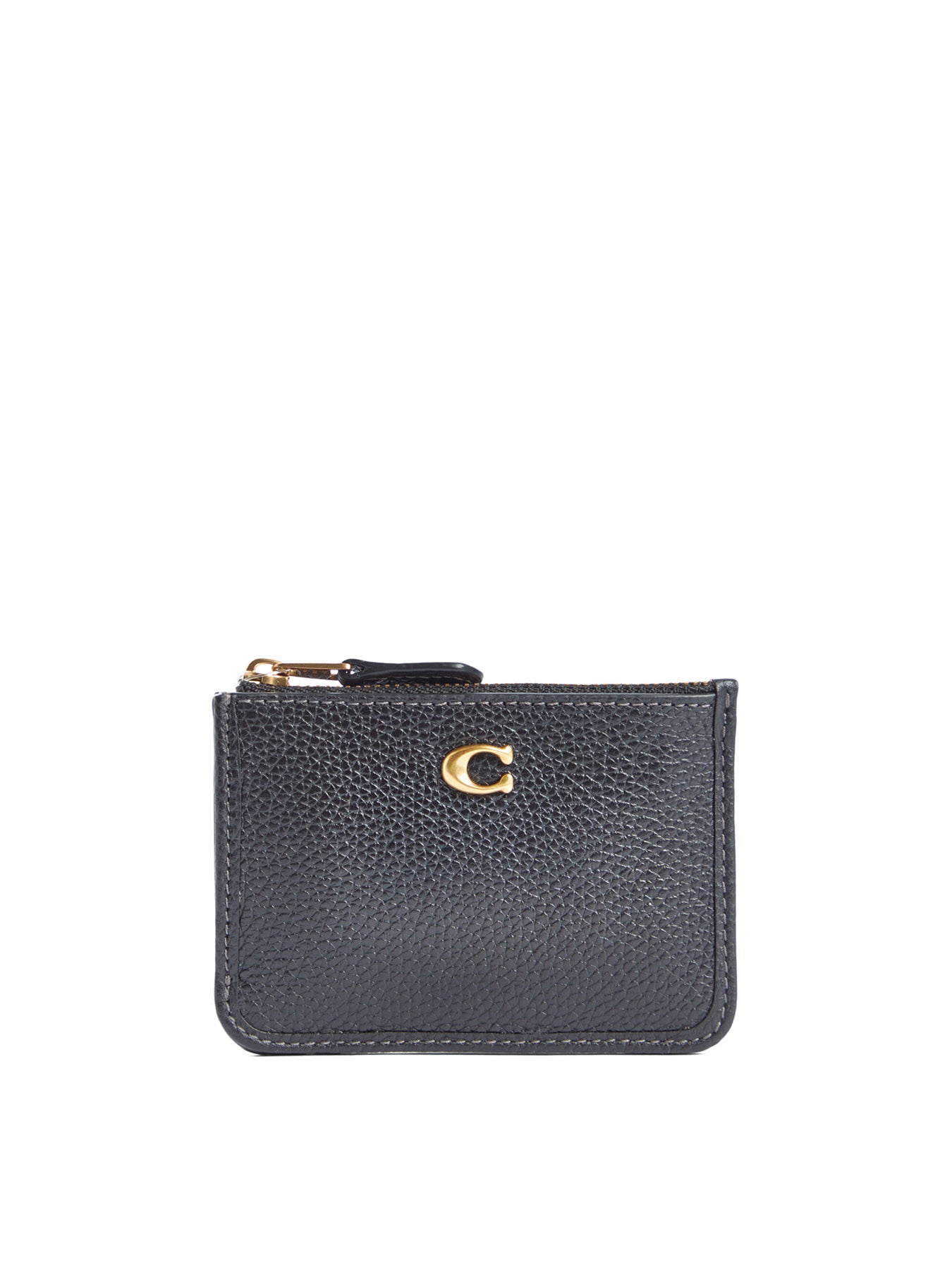 Essential Mini ID Leather Card Case Black