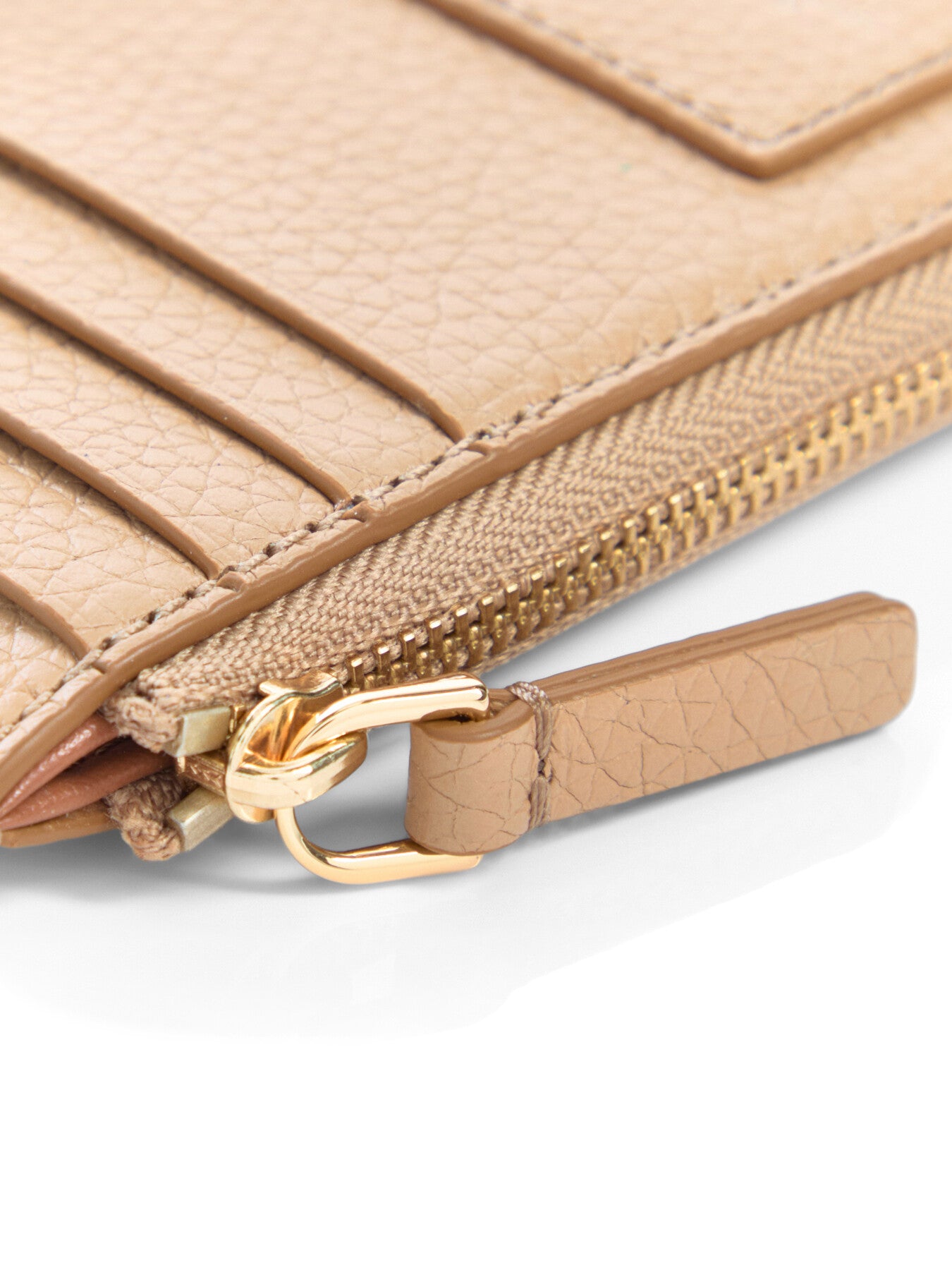The Top Zip Multi Wallet Camel