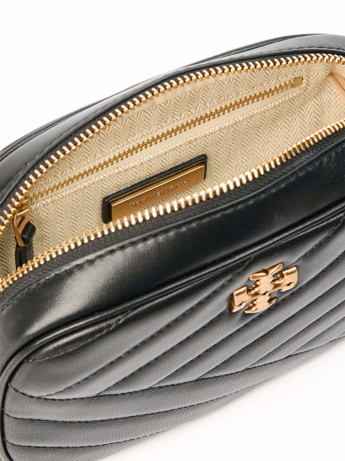 Kira Chevron Camera Bag Black