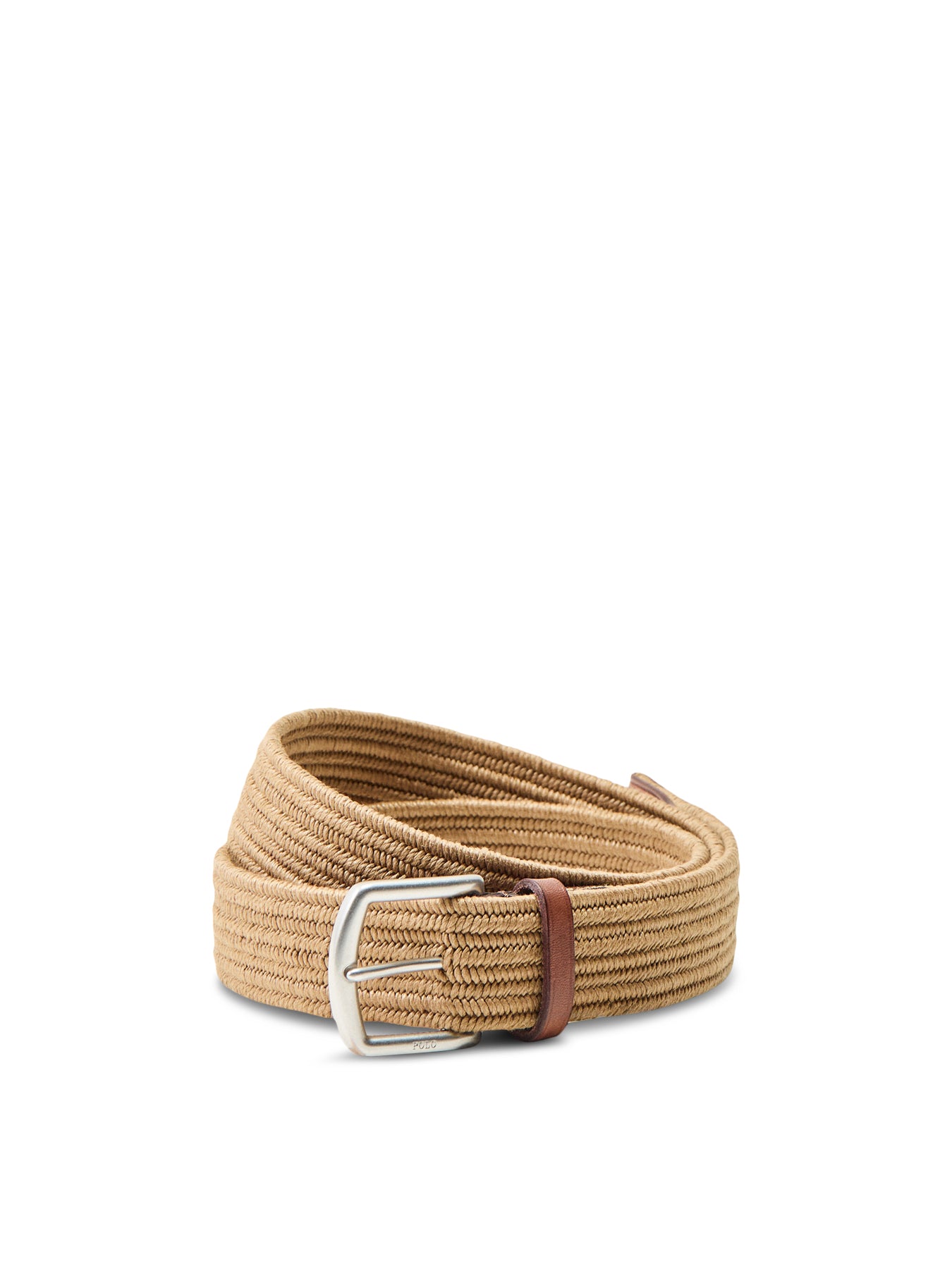 Braid Stretch Casual Belt Brown