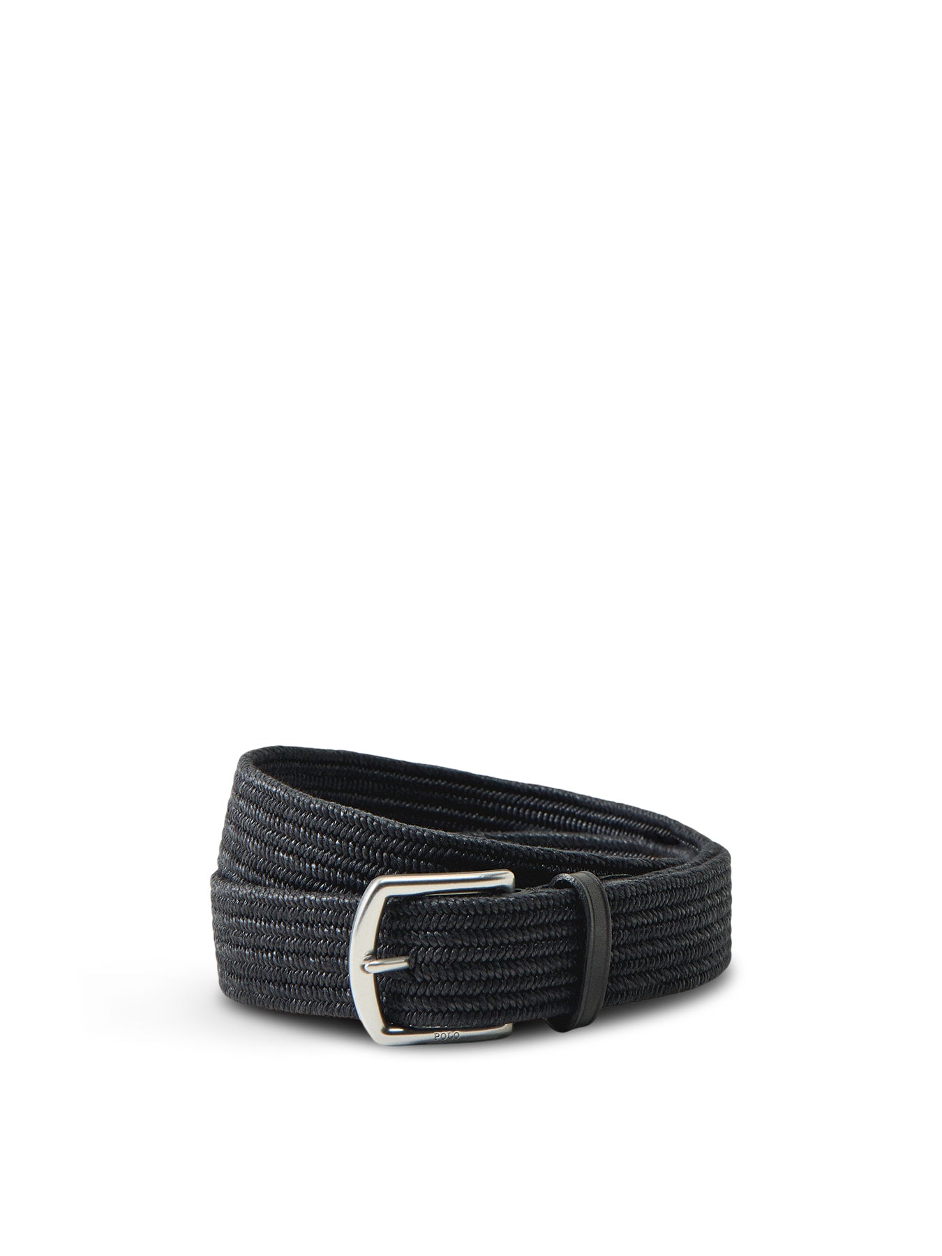 Braid Stretch Casual Belt Black