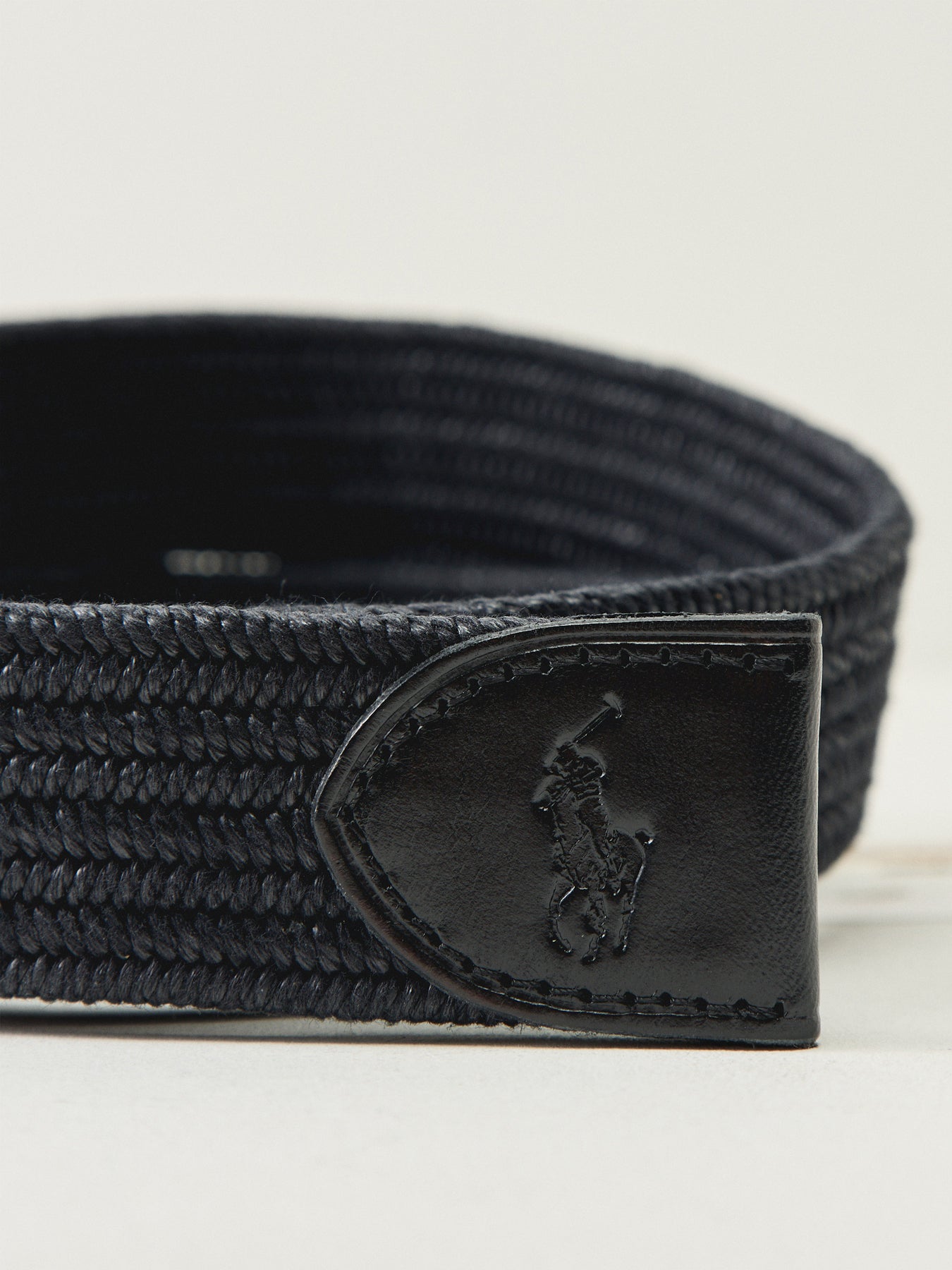 Braid Stretch Casual Belt Black