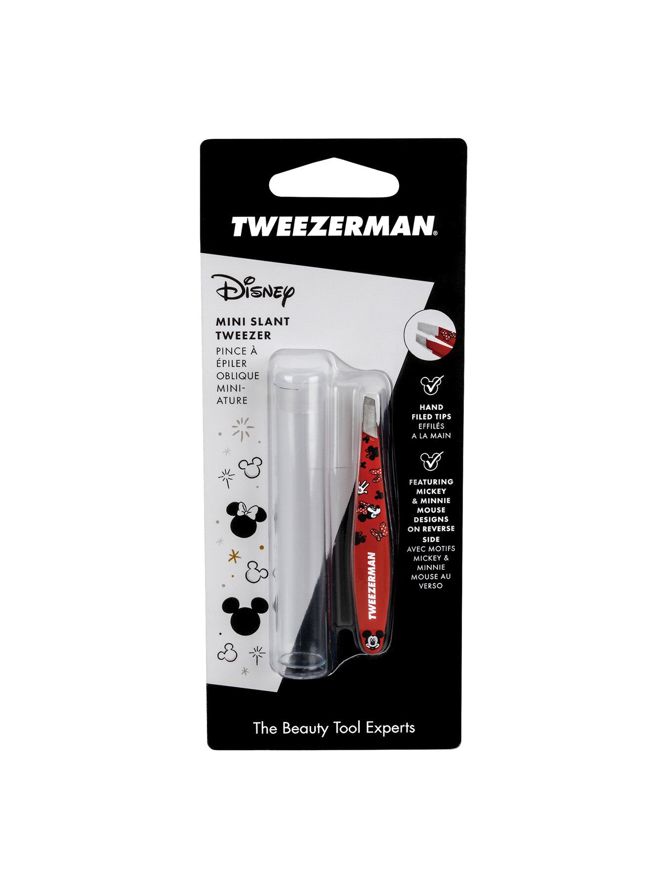 Disneys Mickey Mouse and Minnie Mouse We got Ears Mini Slant Tweezer