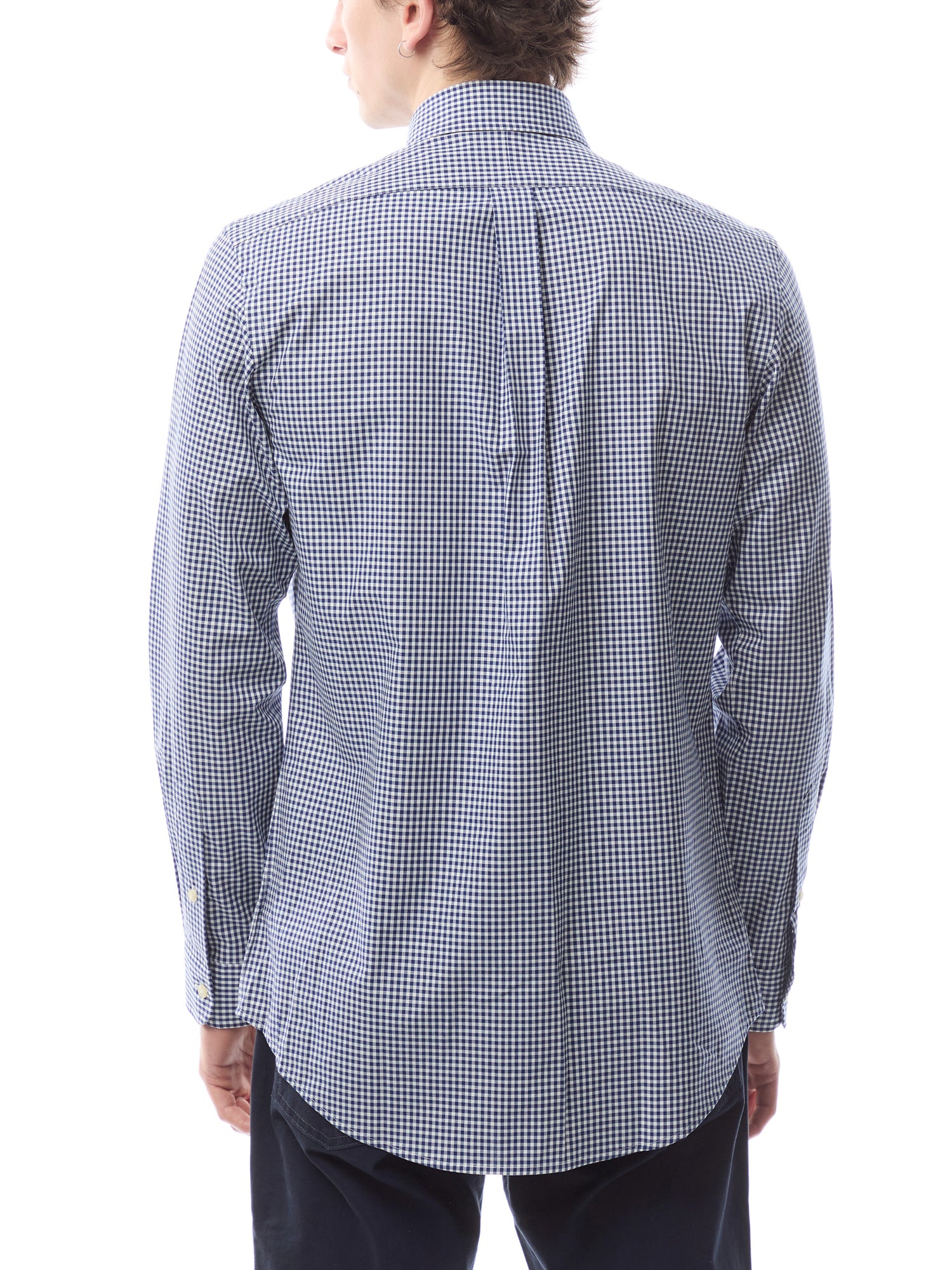 Custom Fit Stretch Poplin Gingham Shirt