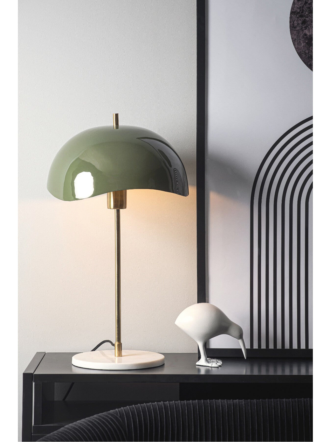 Table Lamp Waved Dome