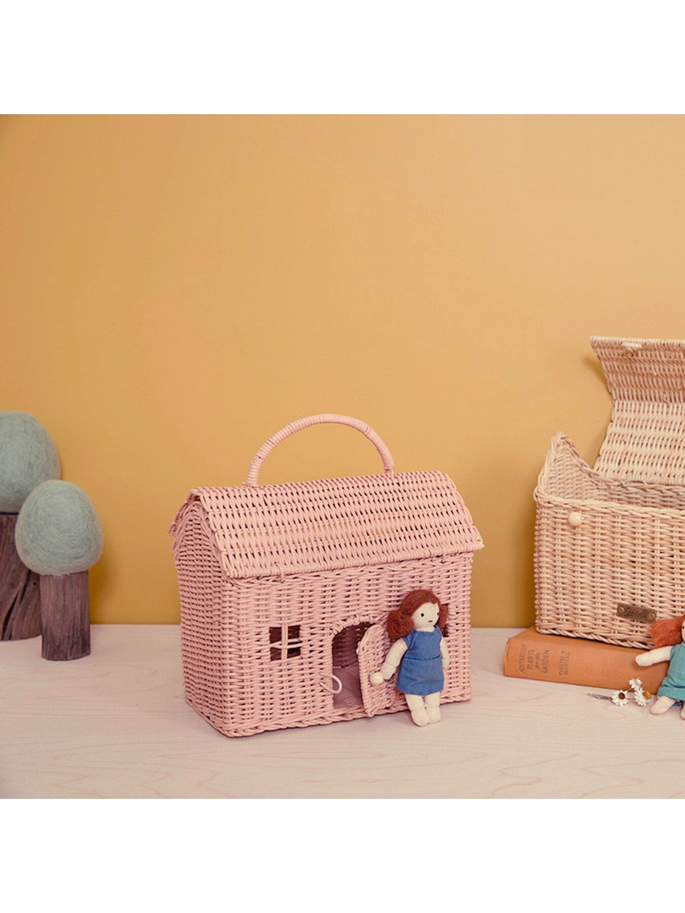 Rattan Casa Clutch