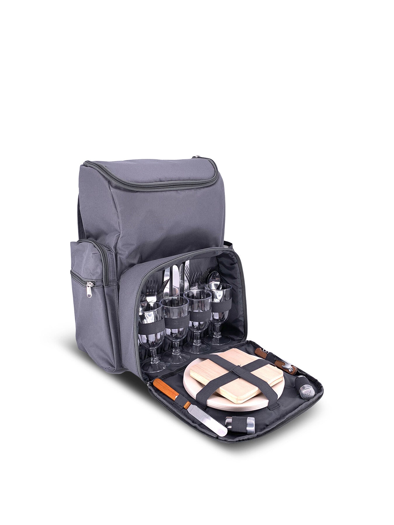 Escapade Equiped Insulated Backpack for 4 Persons with Brown Straps