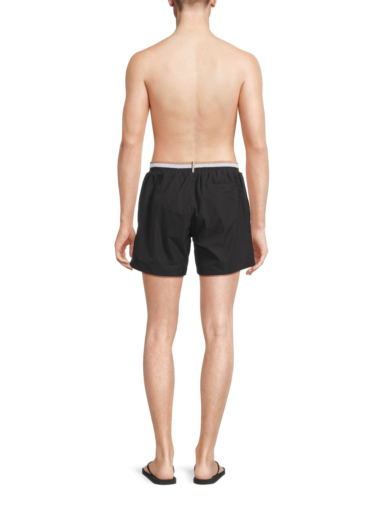 Swim Shorts With Contrast Logo