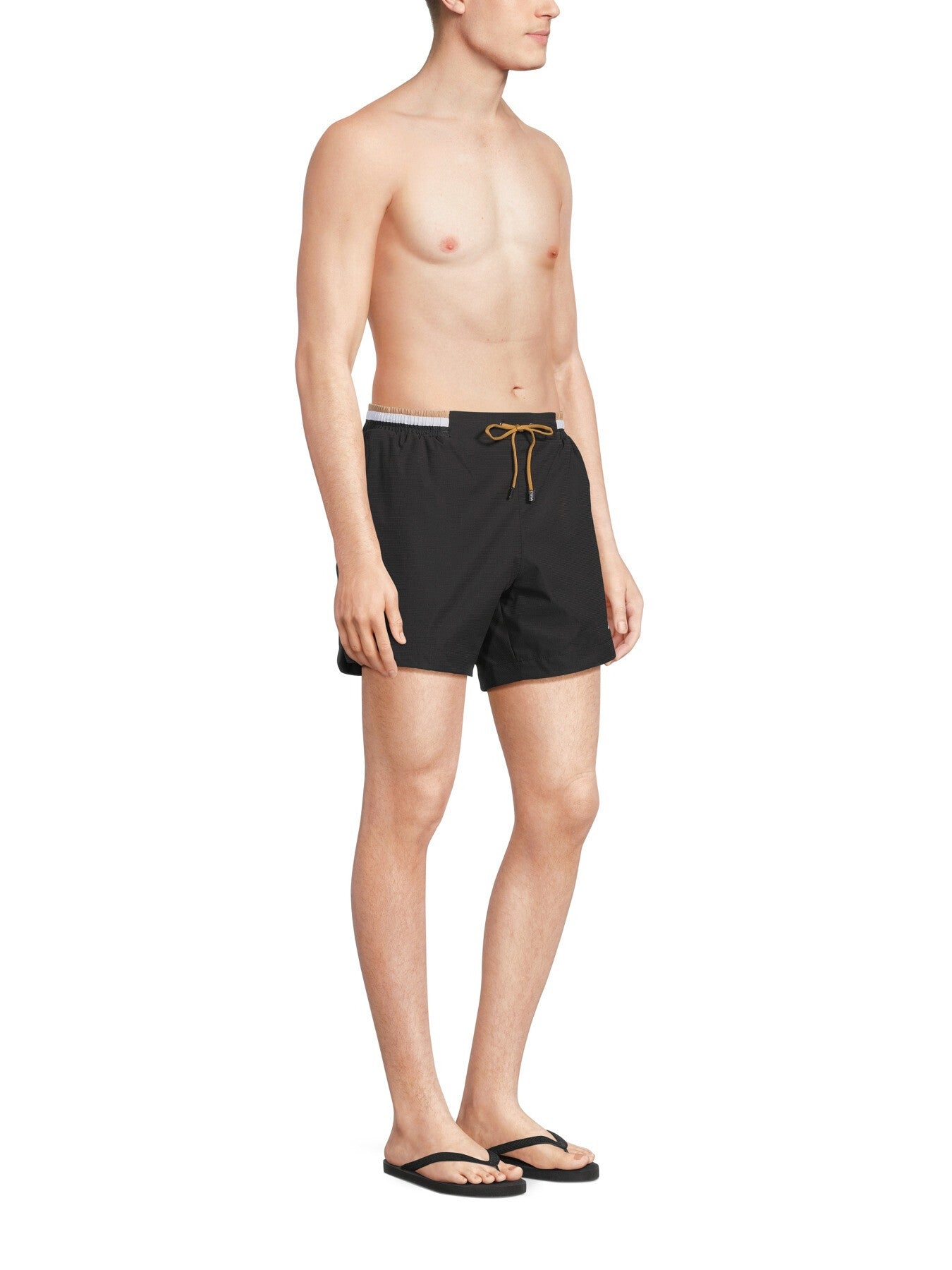 Swim Shorts With Contrast Logo