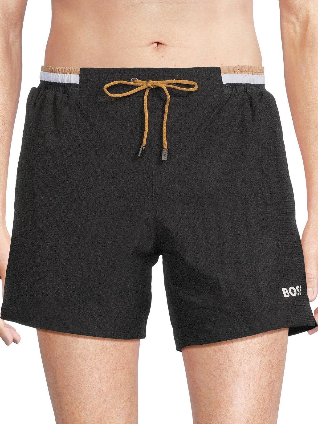 Swim Shorts With Contrast Logo
