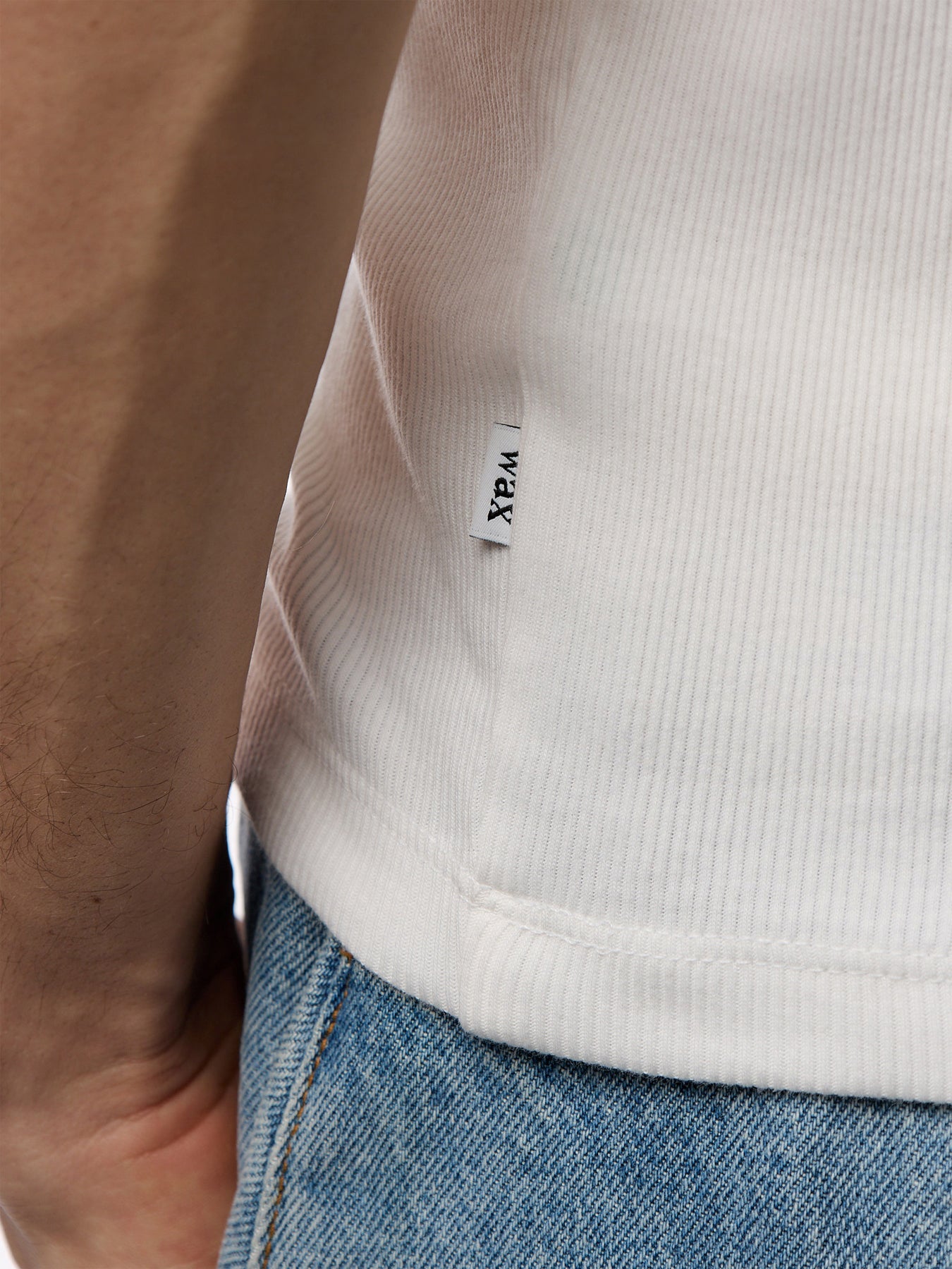 Montague Vest Rib White