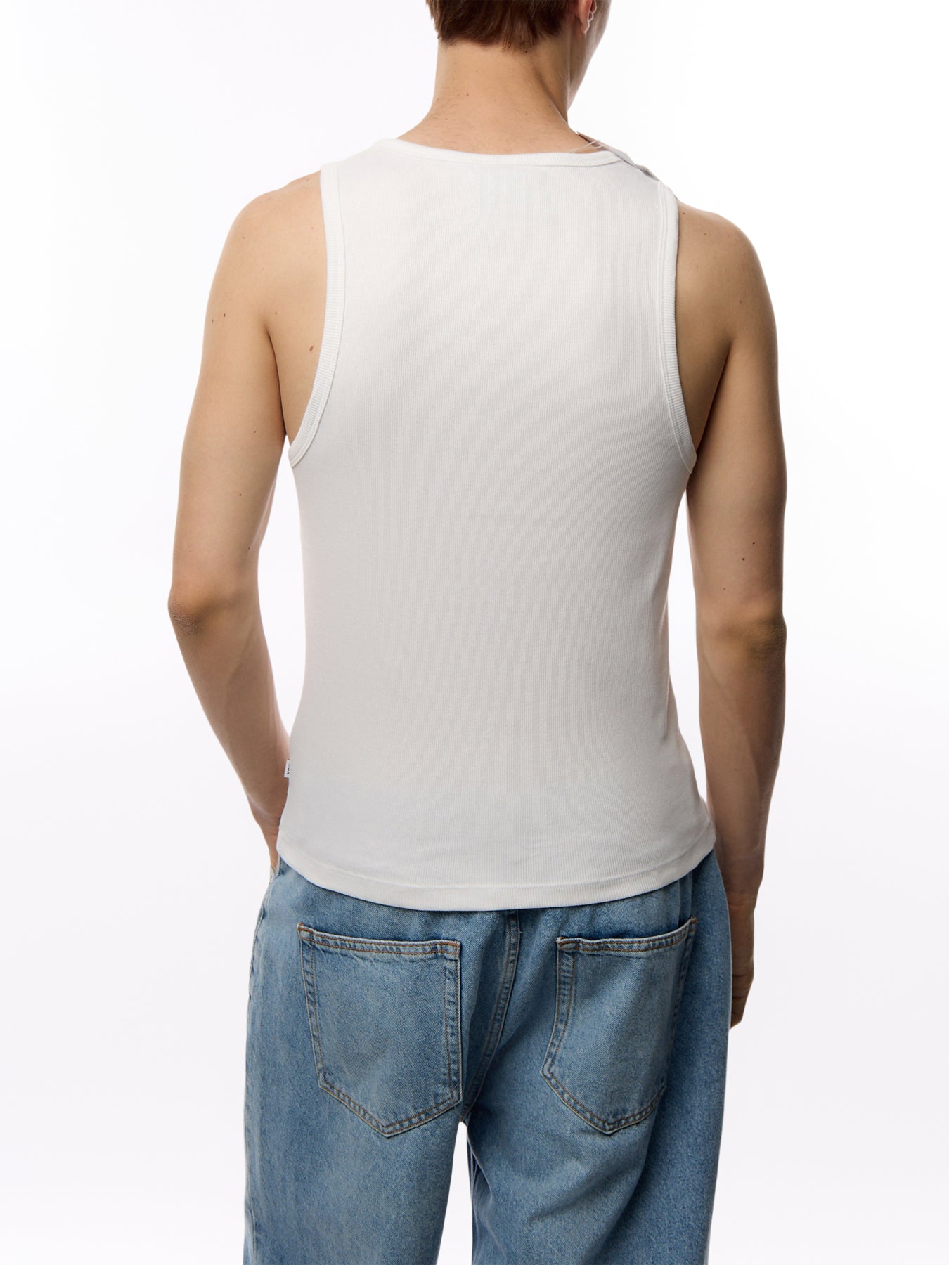 Montague Vest Rib White