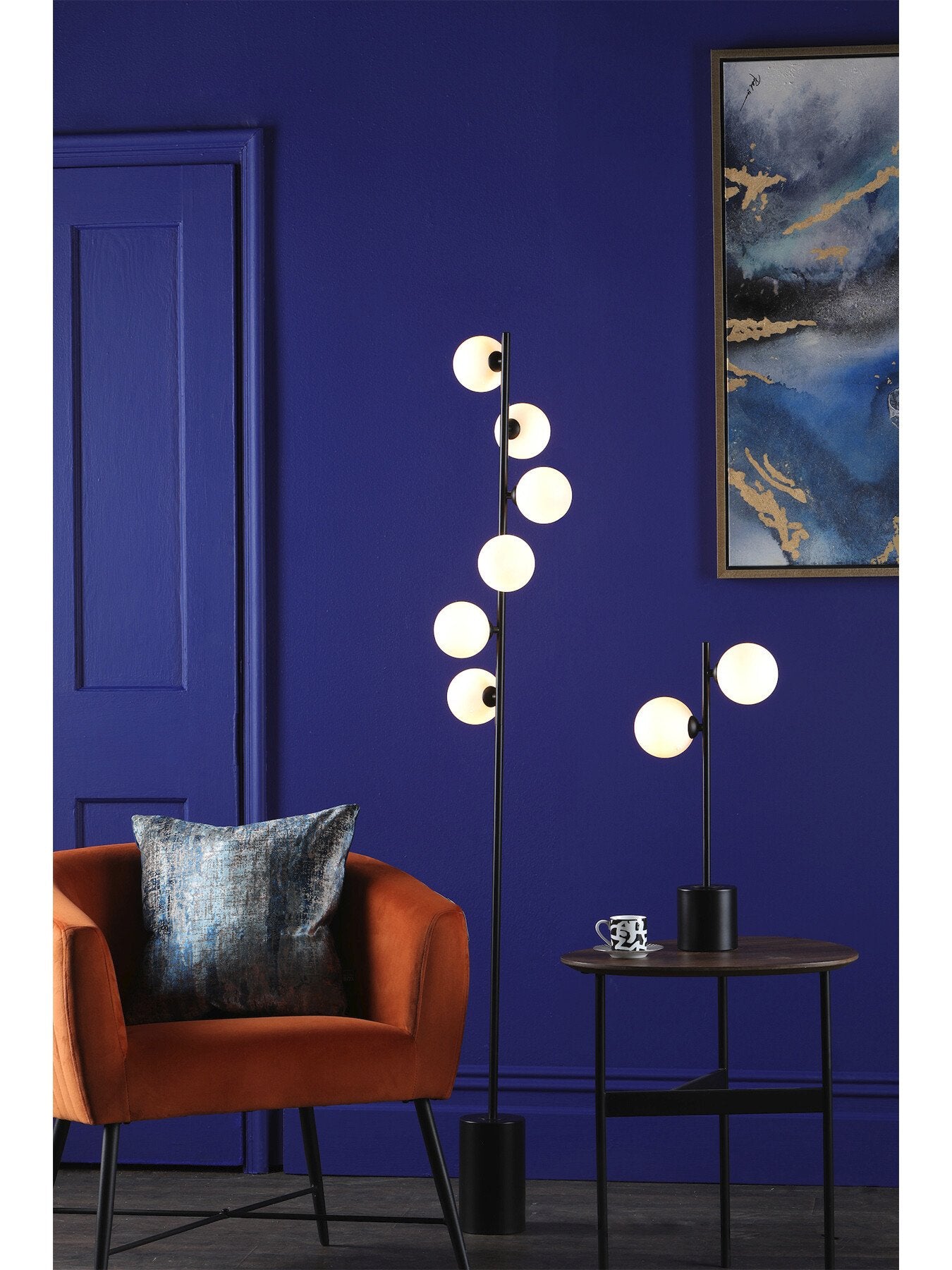 Spiral 6 Light Floor Lamp