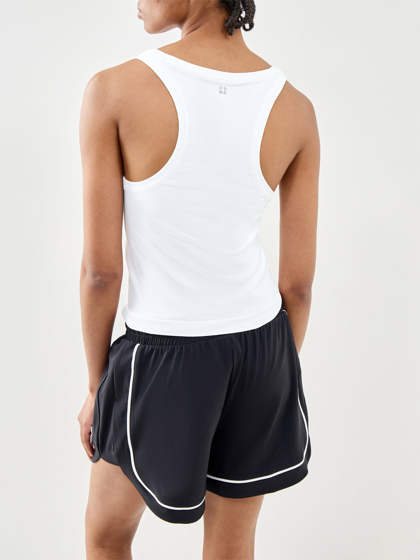 Athlete Crop Seamless Workout Tank Top White