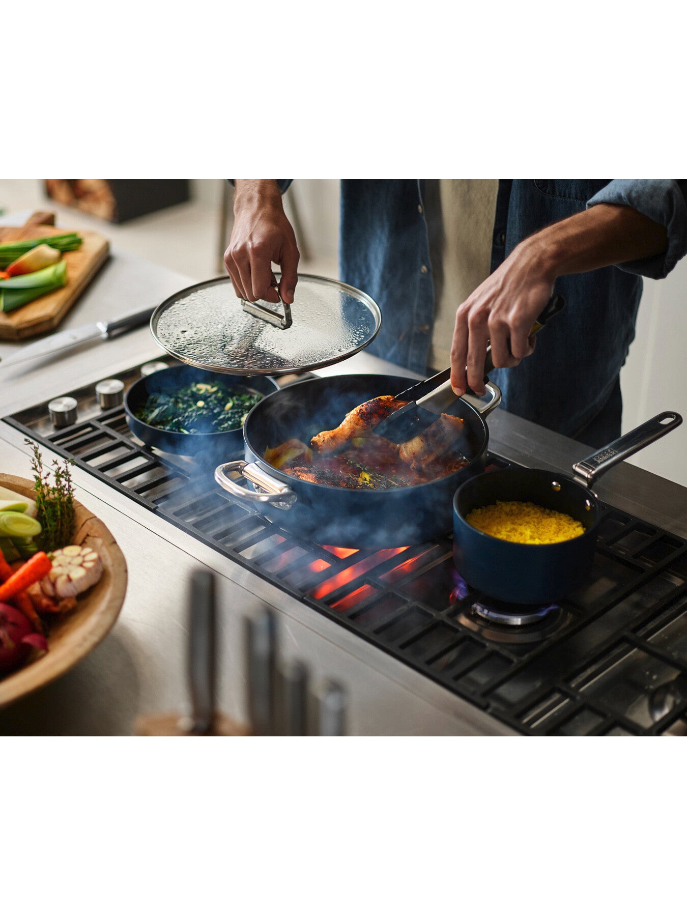 Space Non Stick Saucepan & Lid